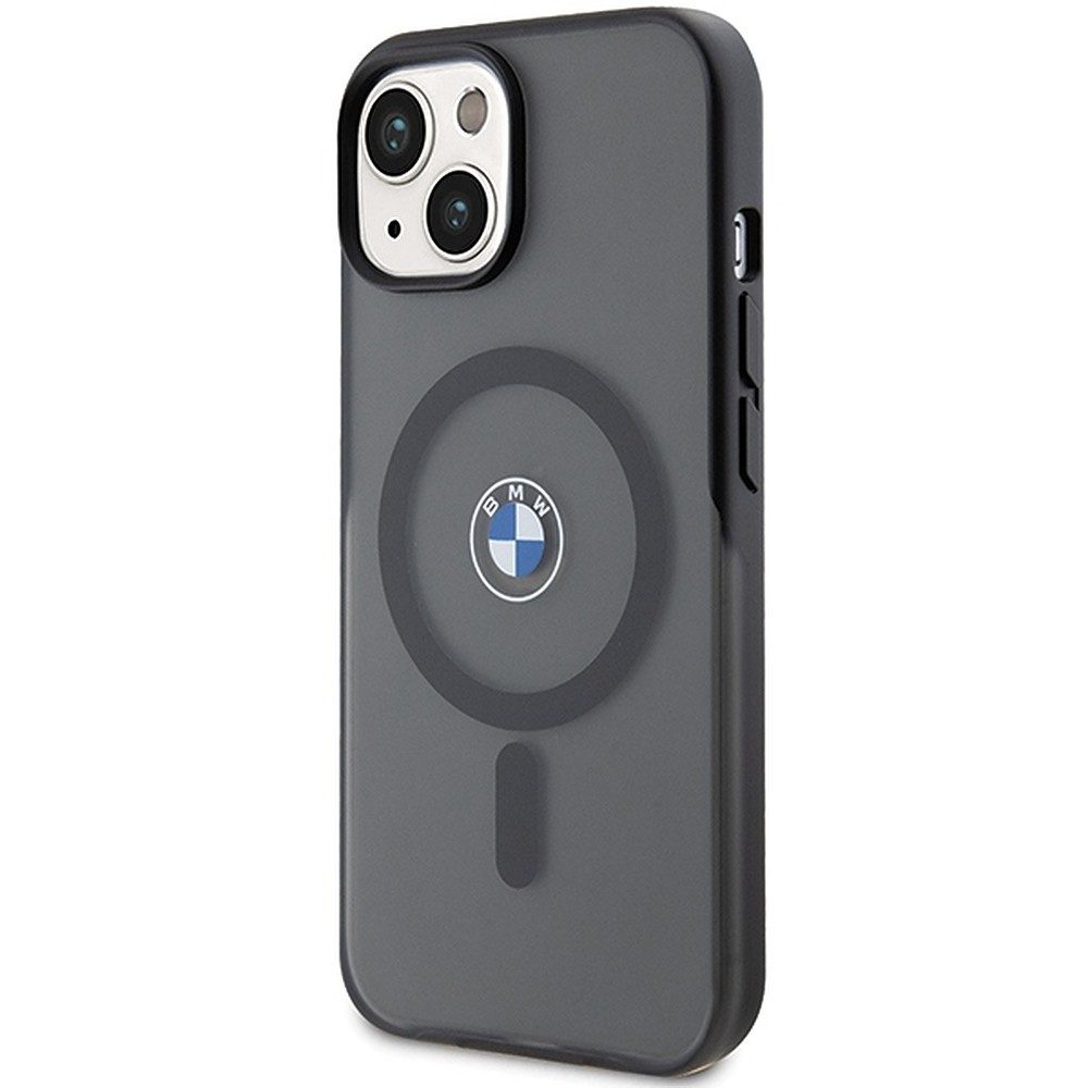 BMW Handyhülle MagSafe Handycover, BMW Lizenzprodukt, MagSafe-kompatibel, halbtransparent