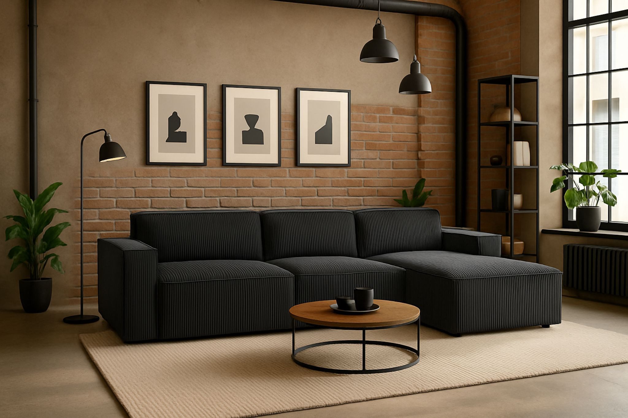 Kaiser Möbel Ecksofa Ecksofa Cursal L-Form – modular, modern, unvergleichlich bequem, Einzelsofa