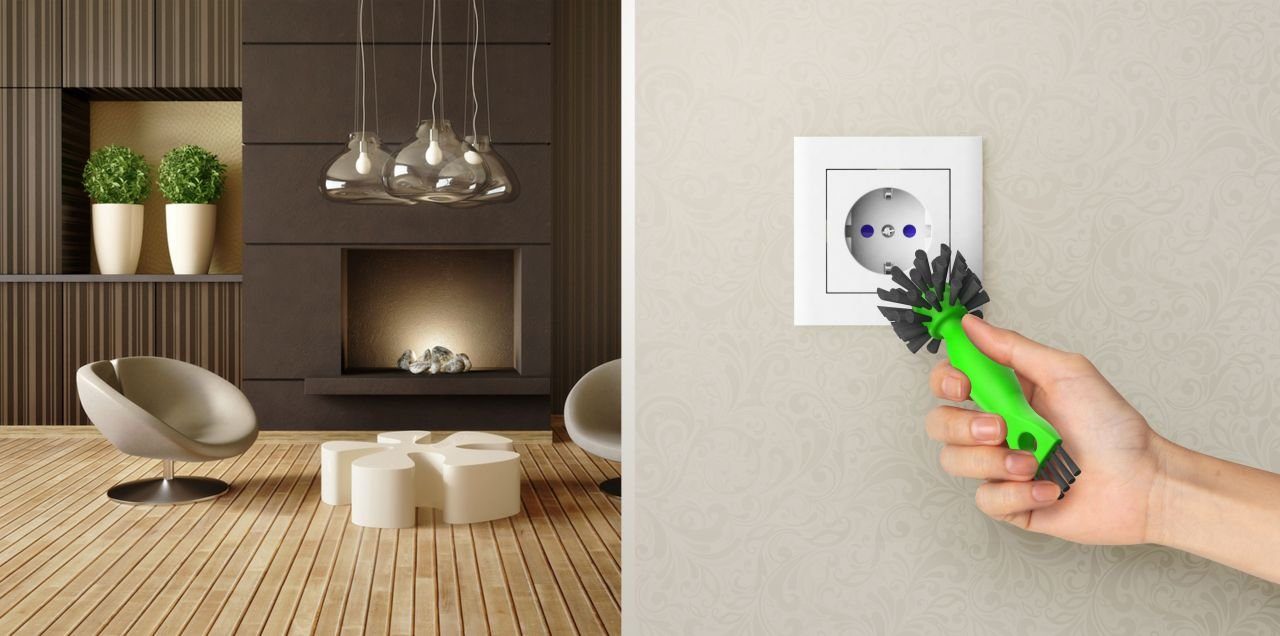 REV Ritter GmbH Drahtbürste REV Steckdosen-Reinigungsbürste grün