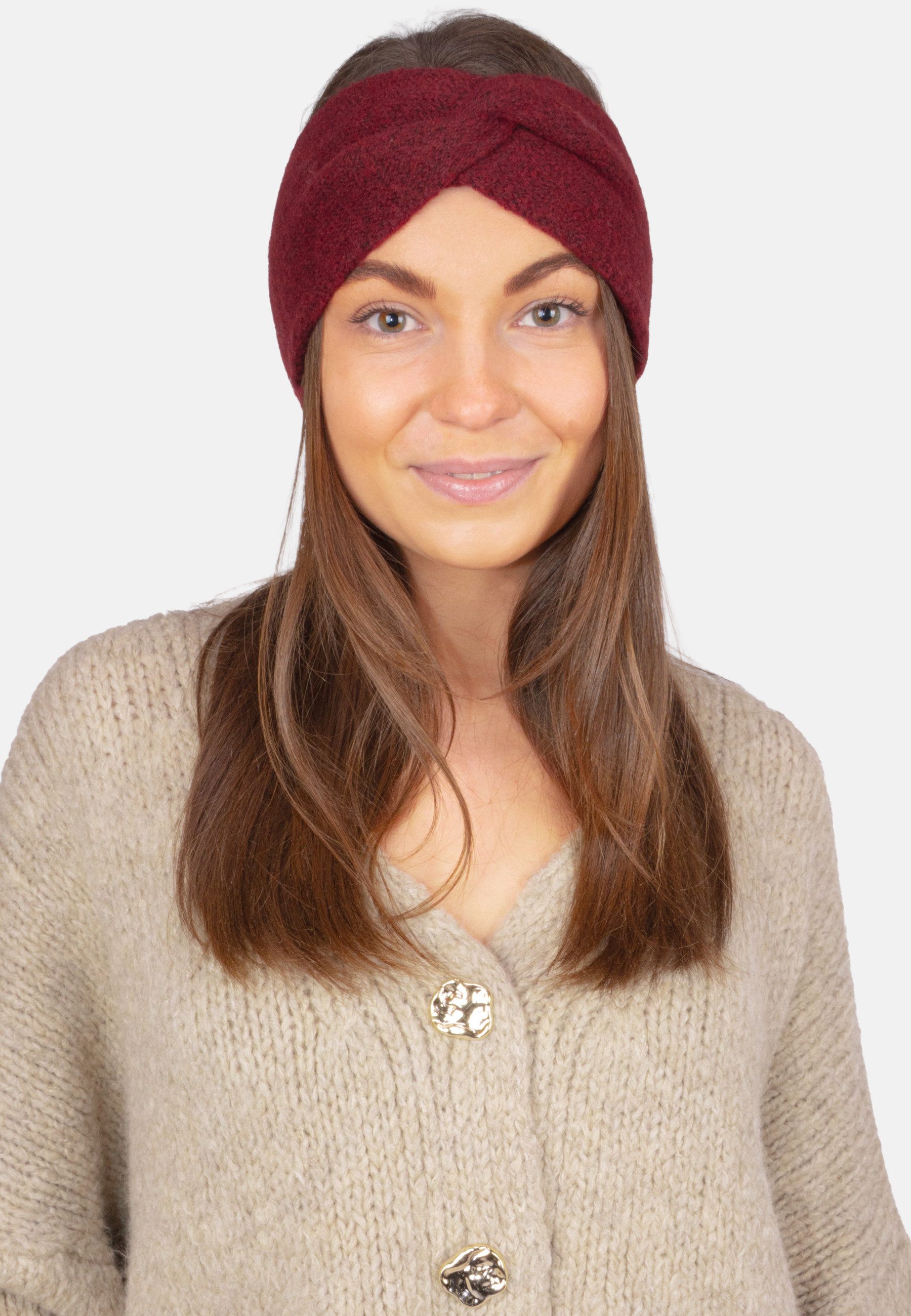 Seasons of April Stirnband FIONA Stirnband für Damen, One Size, für Winter & Herbst mit Twist, Knoten