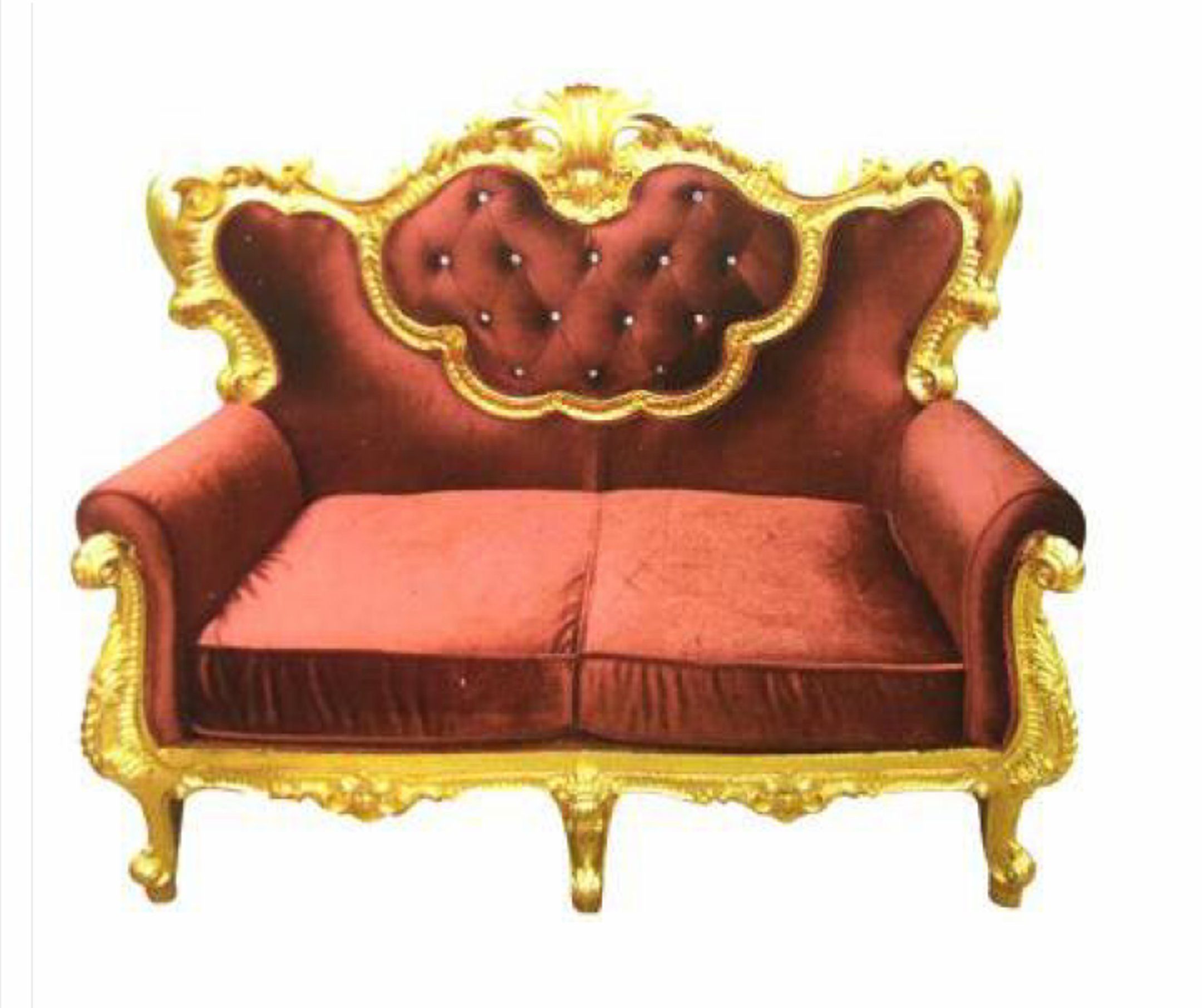 JVmoebel Sofa Thron Sofa Königlicher Polster Zweisitzer Antik Stil Sessel, Made in Europe