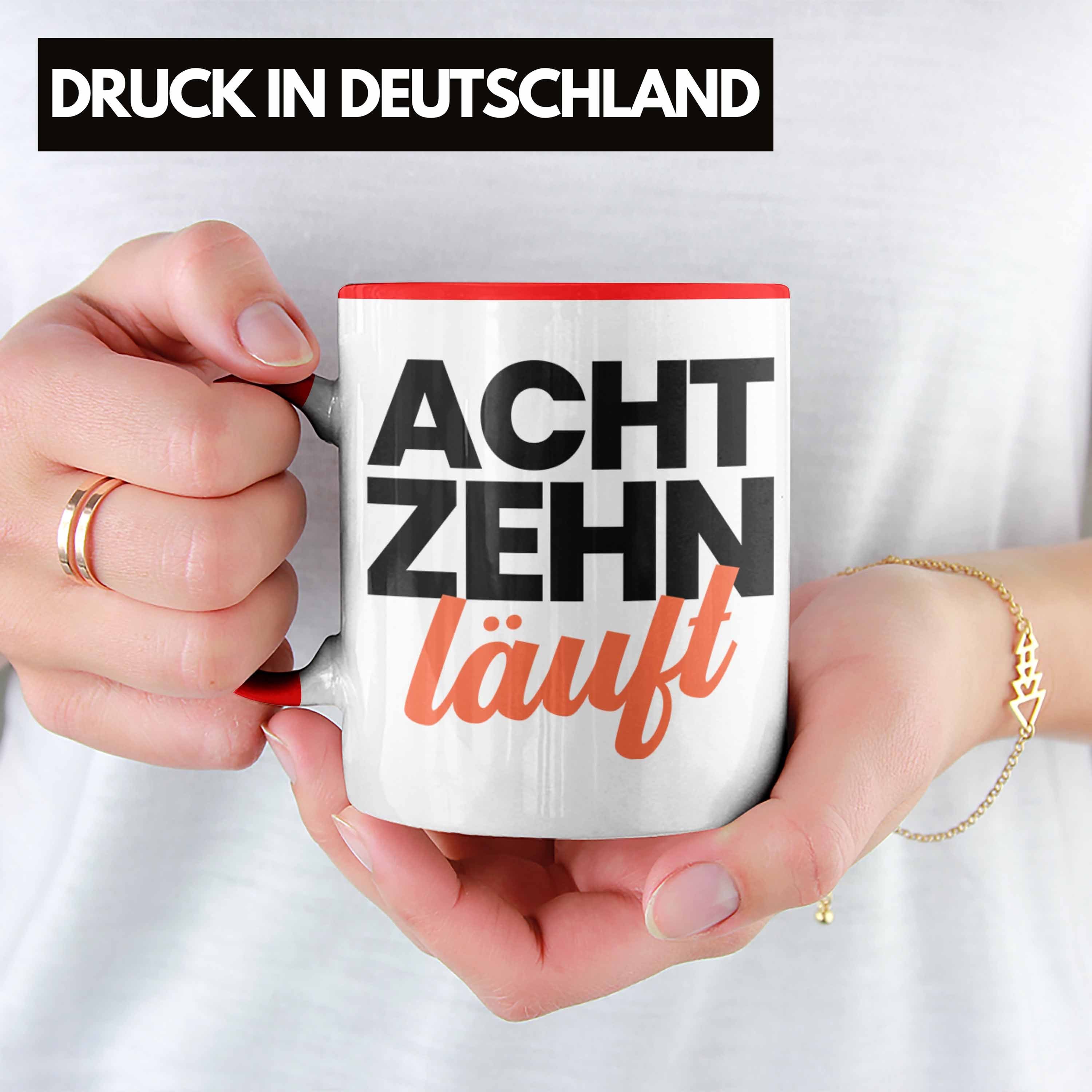 Geschenke Mädchen Jungen Geburtstag Spruch Tasse 18 Geschenkideen Lustig Trendation Geschenk Trendation zum 18. Sprüche Rot 18 Geschenkidee Tasse 18er - Bday