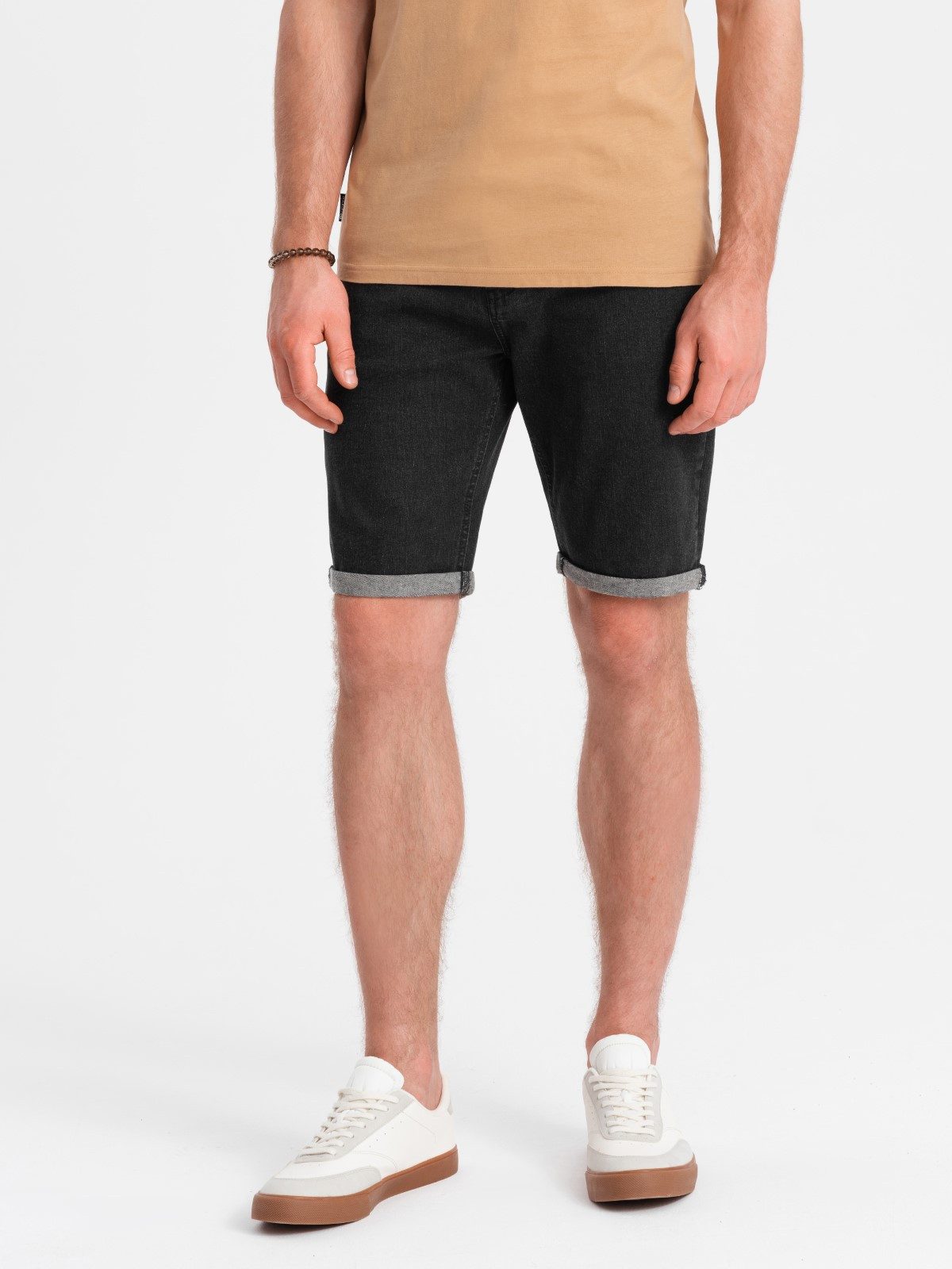 OMBRE Jeansshorts Shorts aus Denim mit hochgekrempelten Beinen