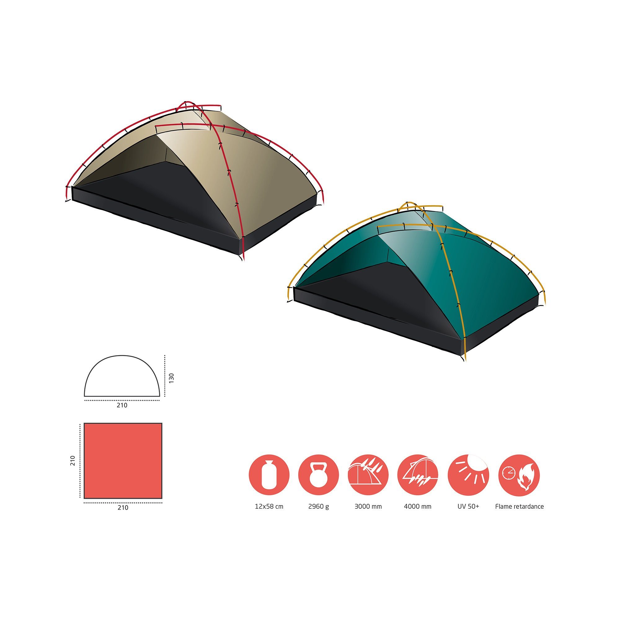 TONTO TENT Mojave BEACH GRAND 4 Desert CANYON Strandmuschel