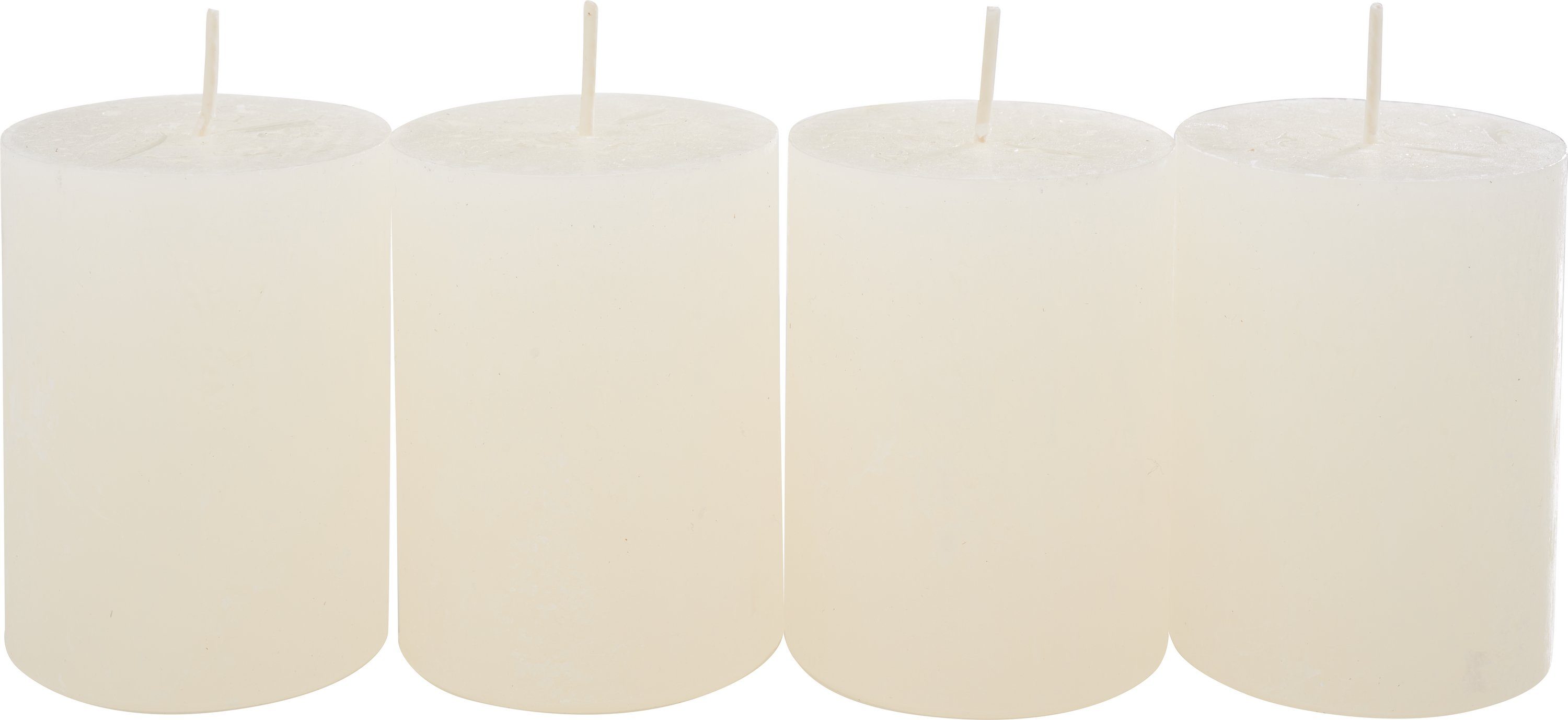 Wenzel Stumpenkerze Stumpenkerze Rustik, 4 Stück günstig online kaufen