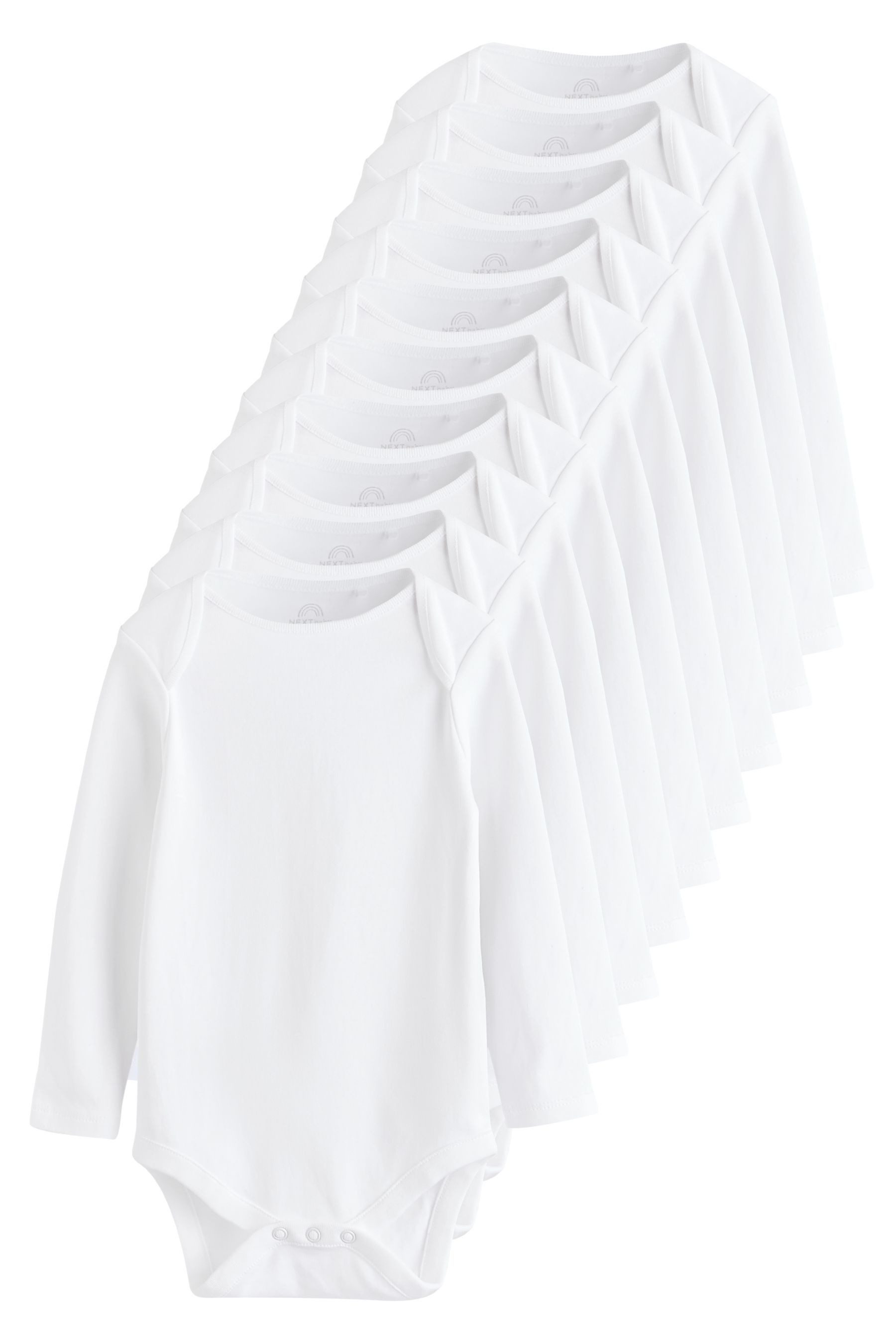 Next Langarmbody Langärmelige Bodys, 10er-Pack (10-tlg)