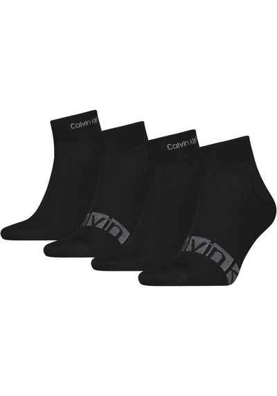 Calvin Klein Kurzsocken CK MEN QUARTER 4P STRIPES (Packung, 4-Paar) Sneakersocken