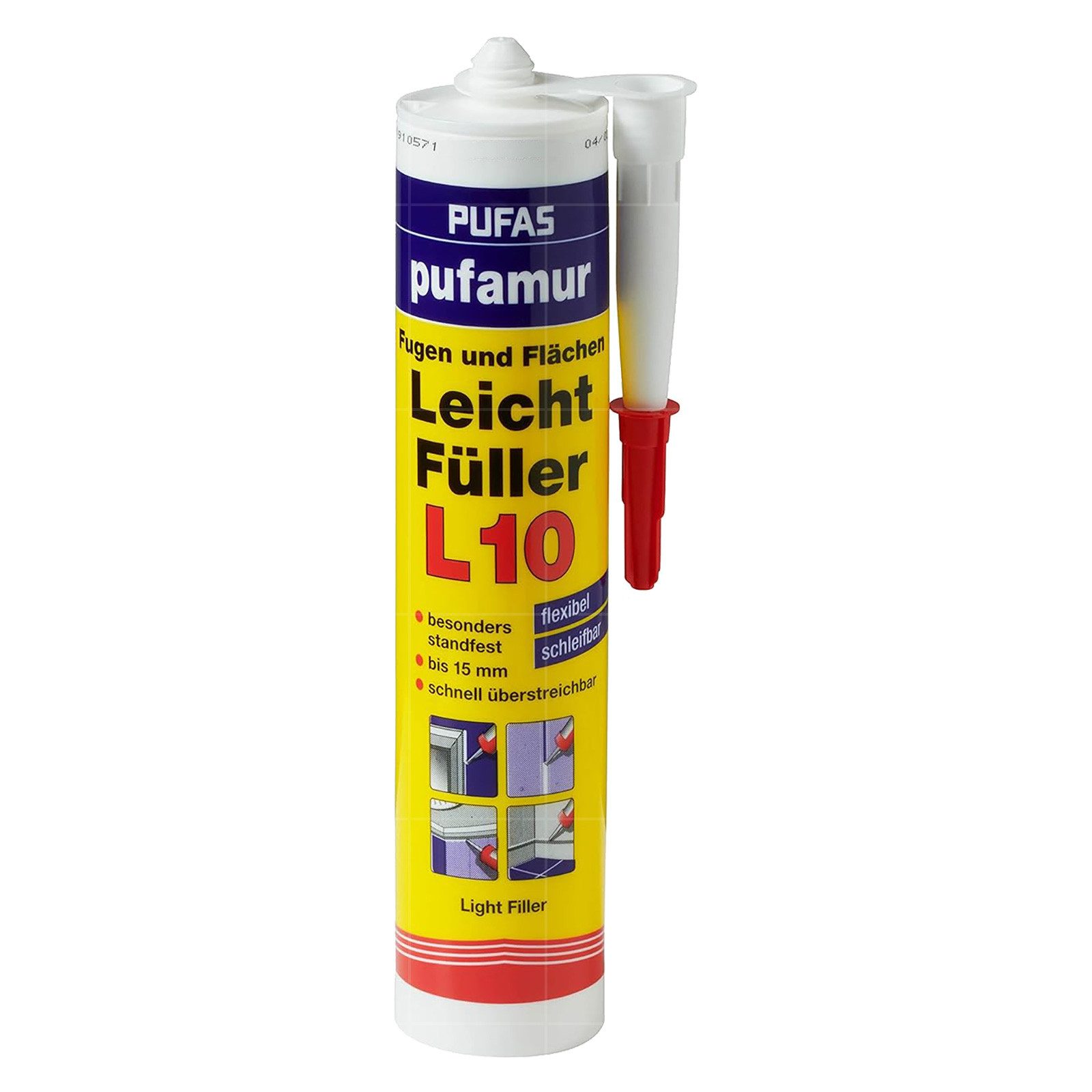 PUFAS Spachtelmasse PUFAMUR L10 FUGEN UND FLÄCHEN LEICHTFÜLLER - 0.31 LTR