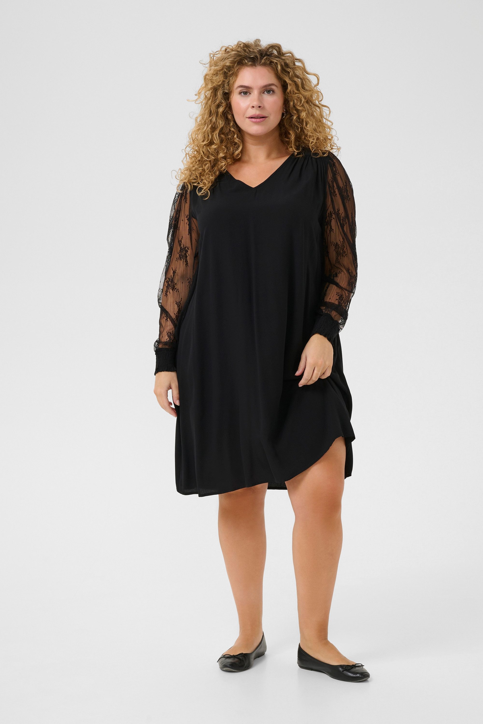 KAFFE Curve Blusenkleid Kleid KCfreya Große Größen