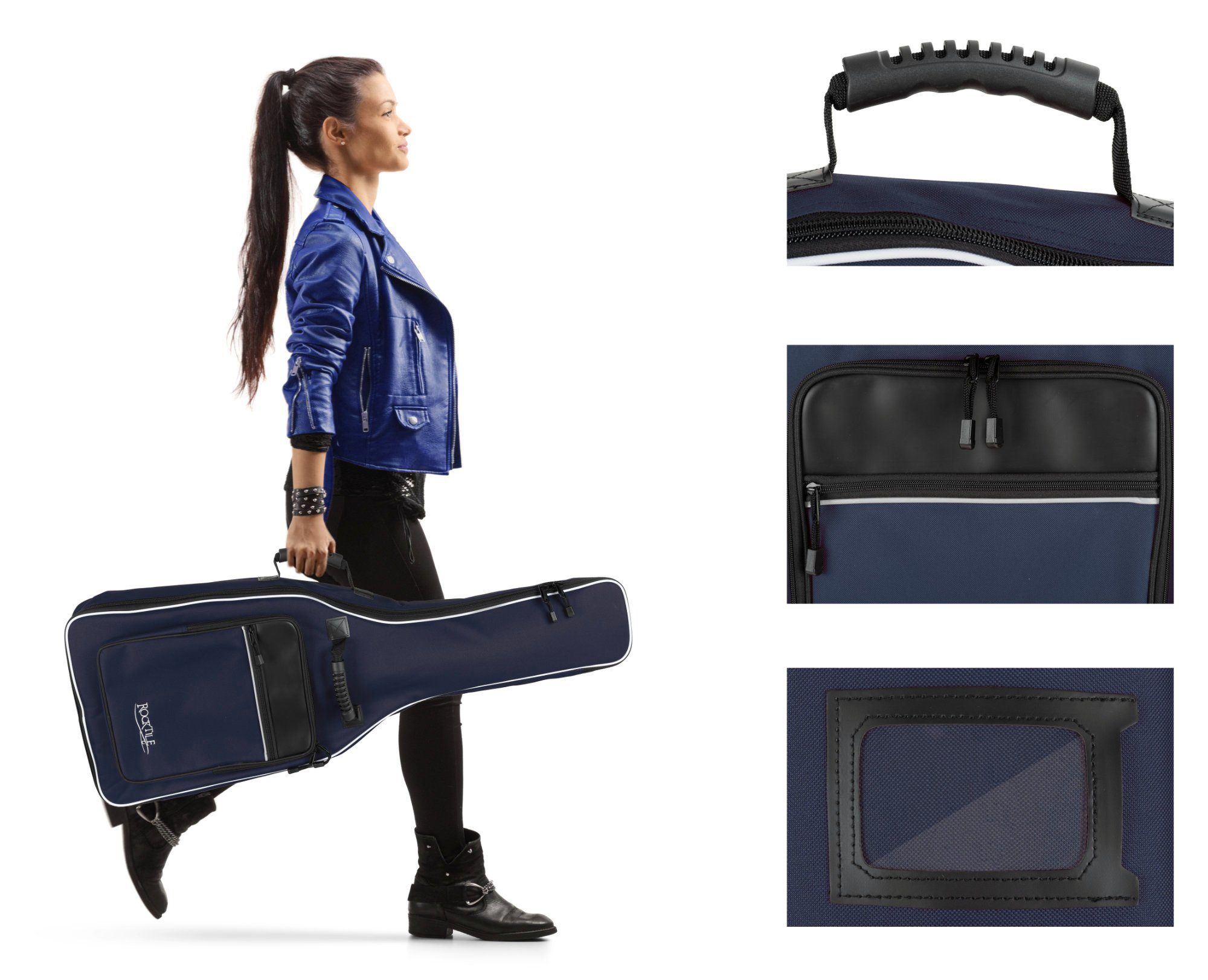 Rocktile Gitarrentasche Klassik-Gitarrentasche 4/4-Größe (Gigbag mit weiche günstig online kaufen