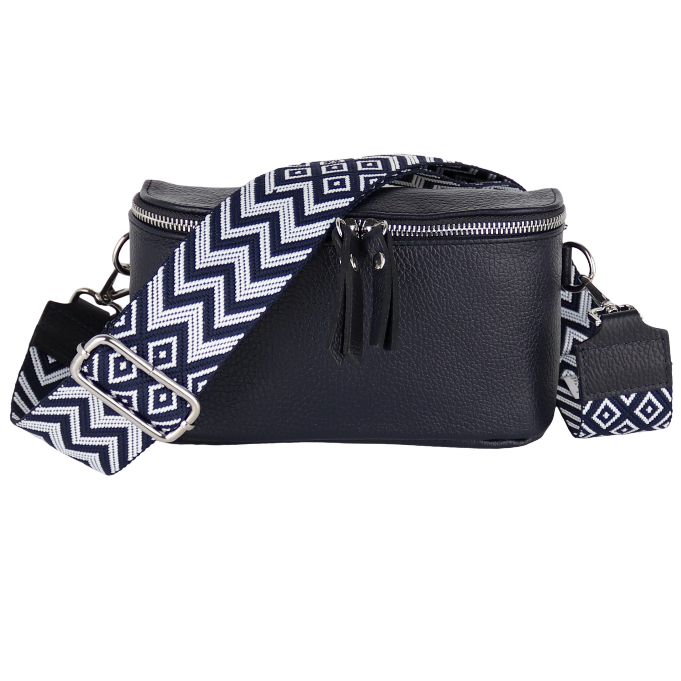 Bauchtasche Damen, Echtleder, Made in Italy, Umhängetasche, Brusttasche