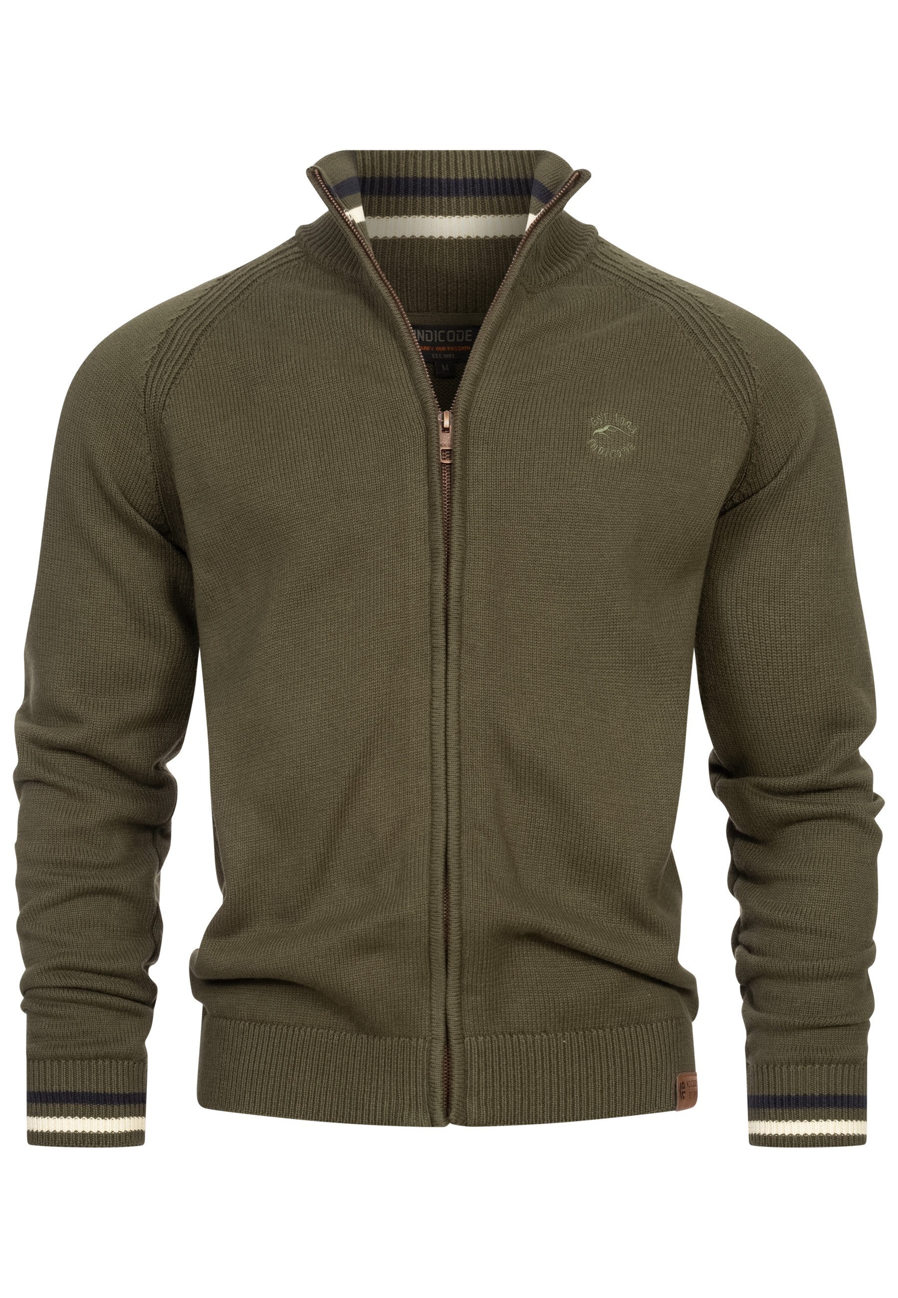 Indicode Strickjacke Herren INArutemia Herrenstrickjacke günstig online kaufen