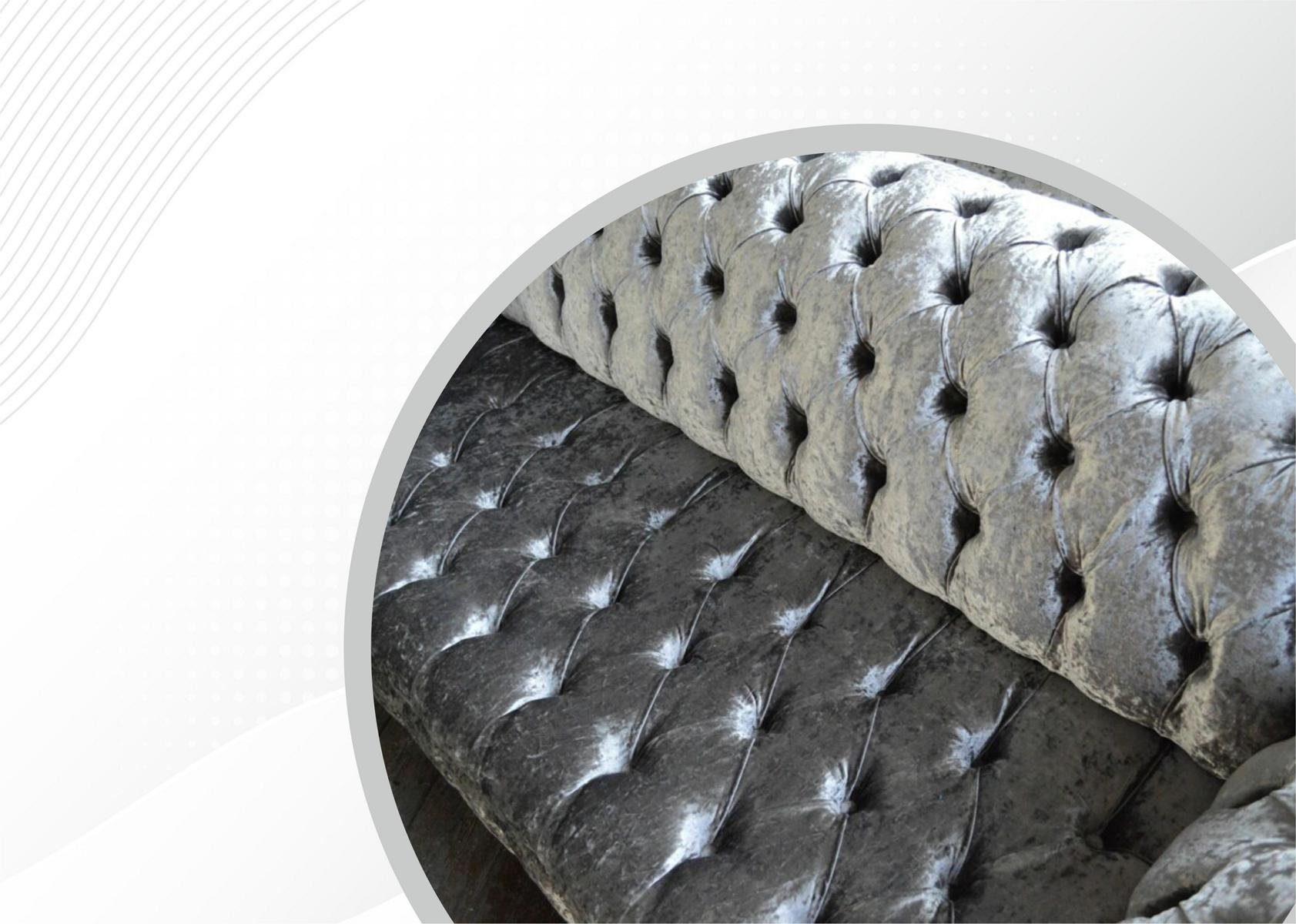 JVmoebel Chesterfield-Sofa, Chesterfield 3 Sitzer Couch Sofa Design cm Sofa 225