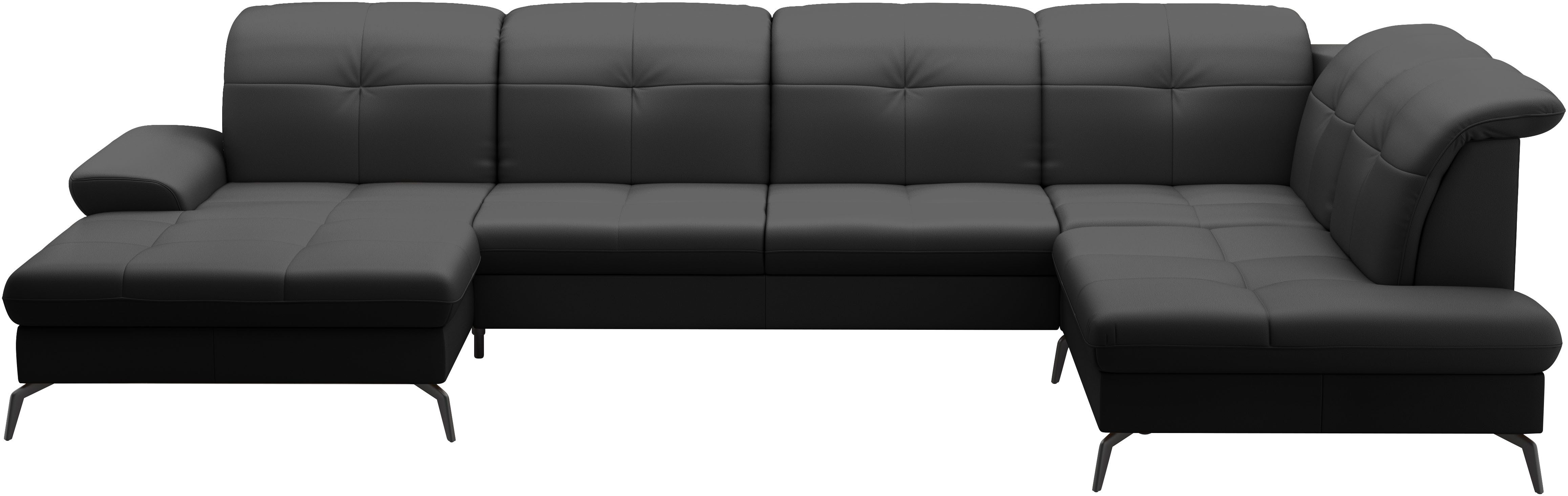 sit&more Wohnlandschaft Amica, U-Form, inkl. Sitztiefenverstellung und Armteilverstellung, wahlweise mit Kopfteilverstellung, Bettfunktion und Bettkasten