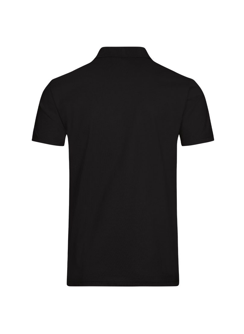 aus Trigema Single-Jersey schwarz TRIGEMA Poloshirt Poloshirt