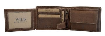 Goodman Design Geldbörse Herren Echt Leder Geldbeutel Portemonnaie Brieftasche (1-tlg), Kreditkartenfächer