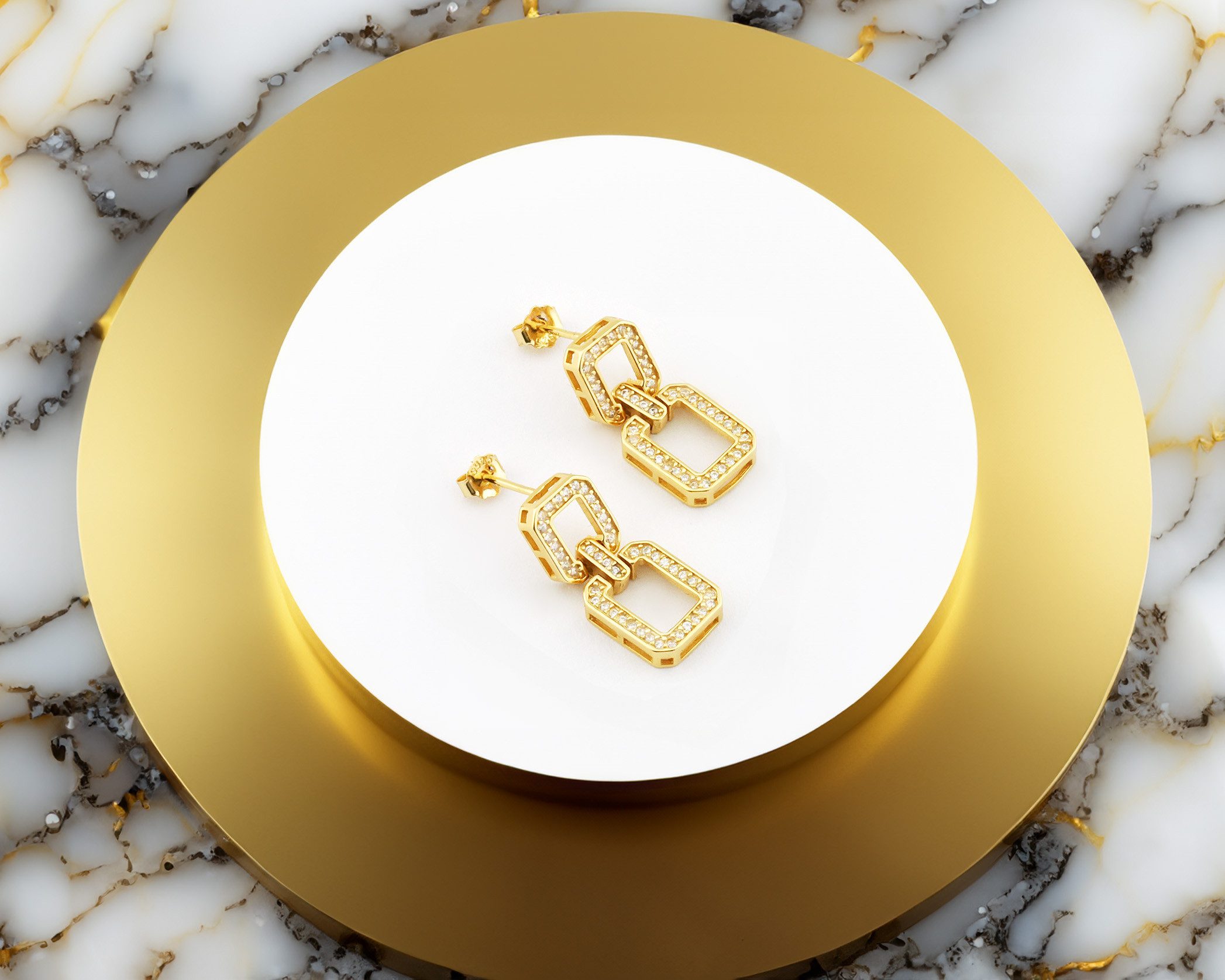 Sofia Milani Paar Ohrhänger Quadrat, 925 Silber Damen Schmuck - E2660