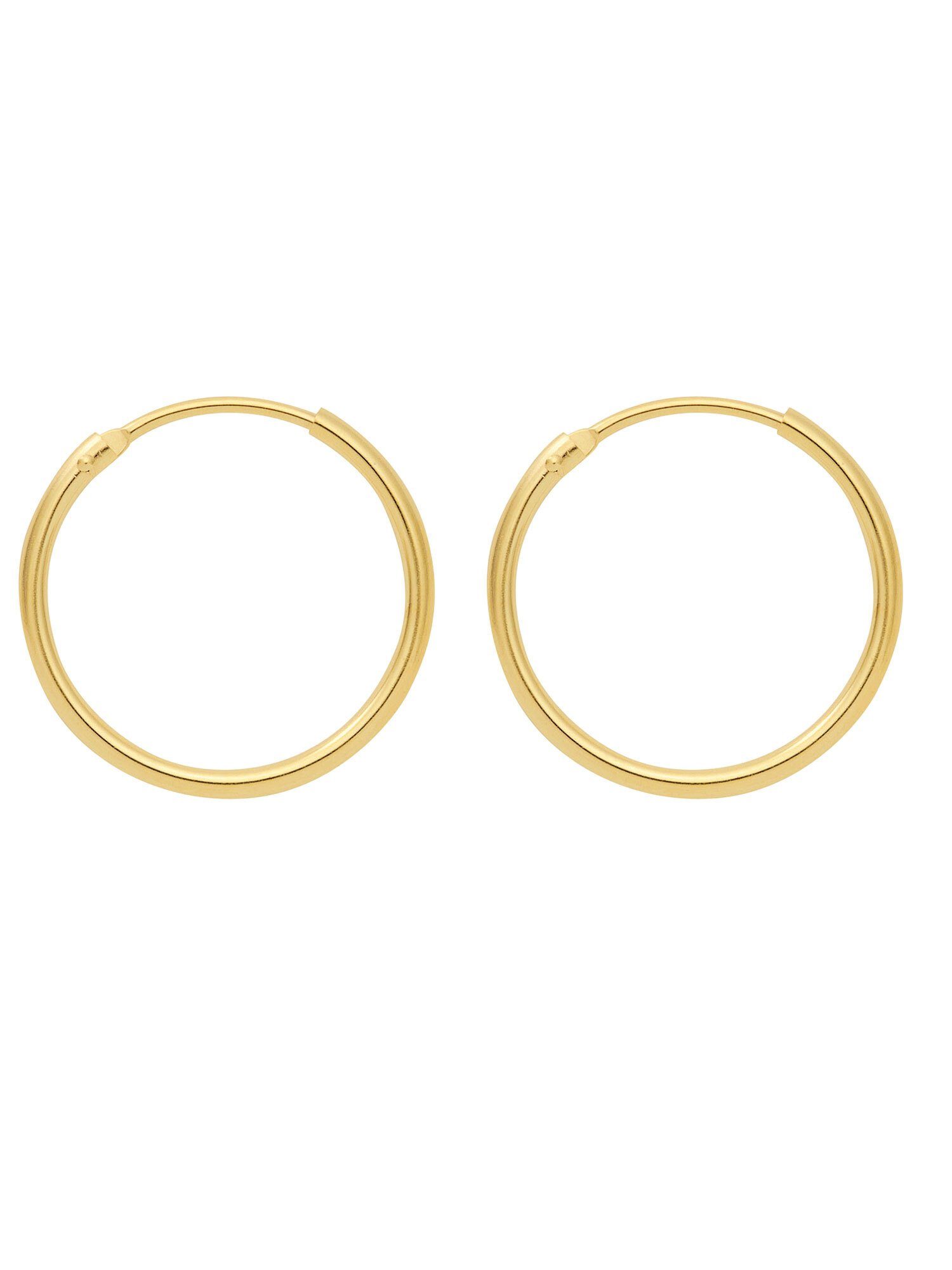 Creolen ) mm, 20 Mit 333 Liebe Damen, 333 Gold Gelbgold Karat ( Ohrringe Ø Adelia´s aus: für Paar Goldschmuck Ohrhänger gefertigt 8