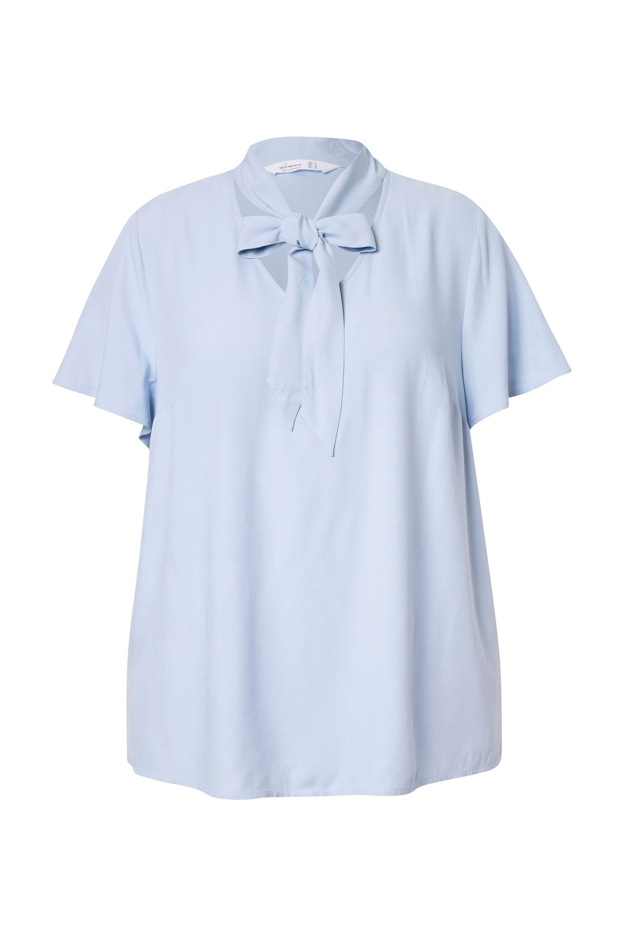 MIAMODA Longbluse Schluppenbluse A-Linie Satin Flügel-Halbarm günstig online kaufen
