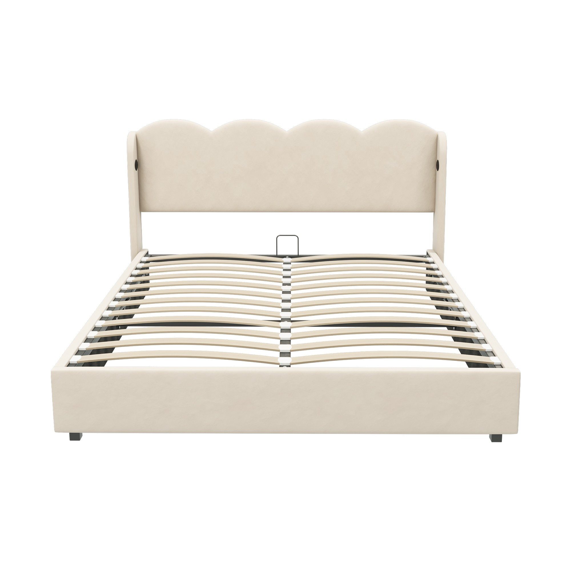 LVHOM Boxbett 140x200cm/160x200cm mit Bettkasten, Wellenförmig, Polsterbett/Doppelbett (Nur Zubehören)