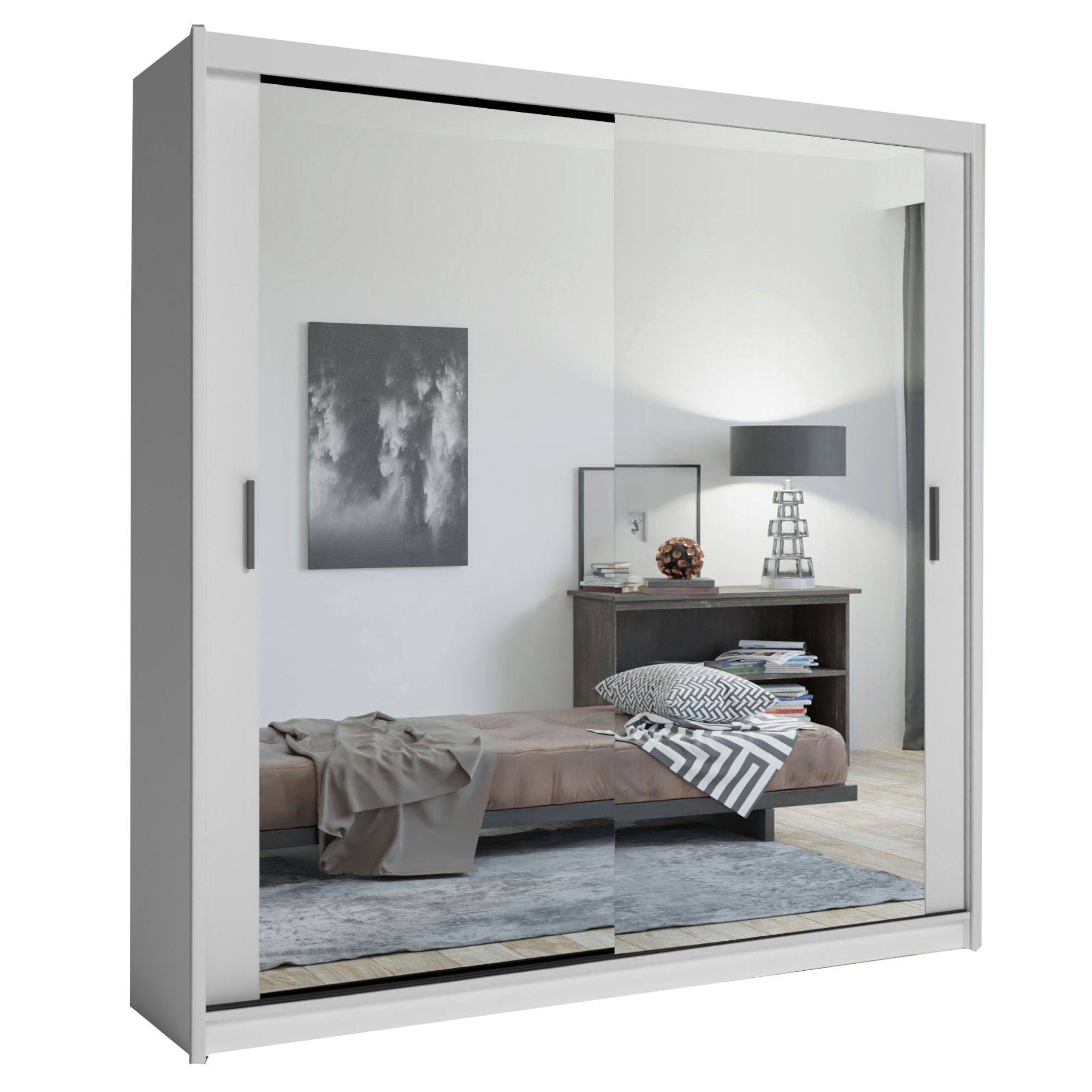 MOEBLO Kleiderschrank LUXI (Schwebetürenschrank 2,3-türig Schrank günstig online kaufen