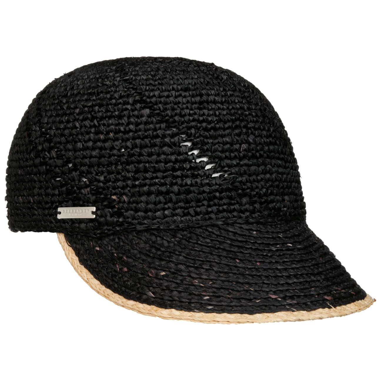 Seeberger Visor mit schwarz Schirm (1-St) Damencap