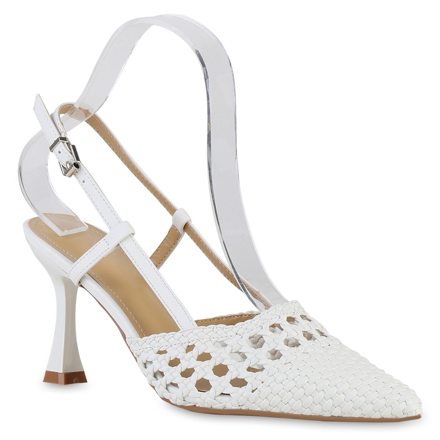 VAN HILL 840882 Slingpumps Damen Slingpumps Pumps Stiletto Basic Party Absa günstig online kaufen