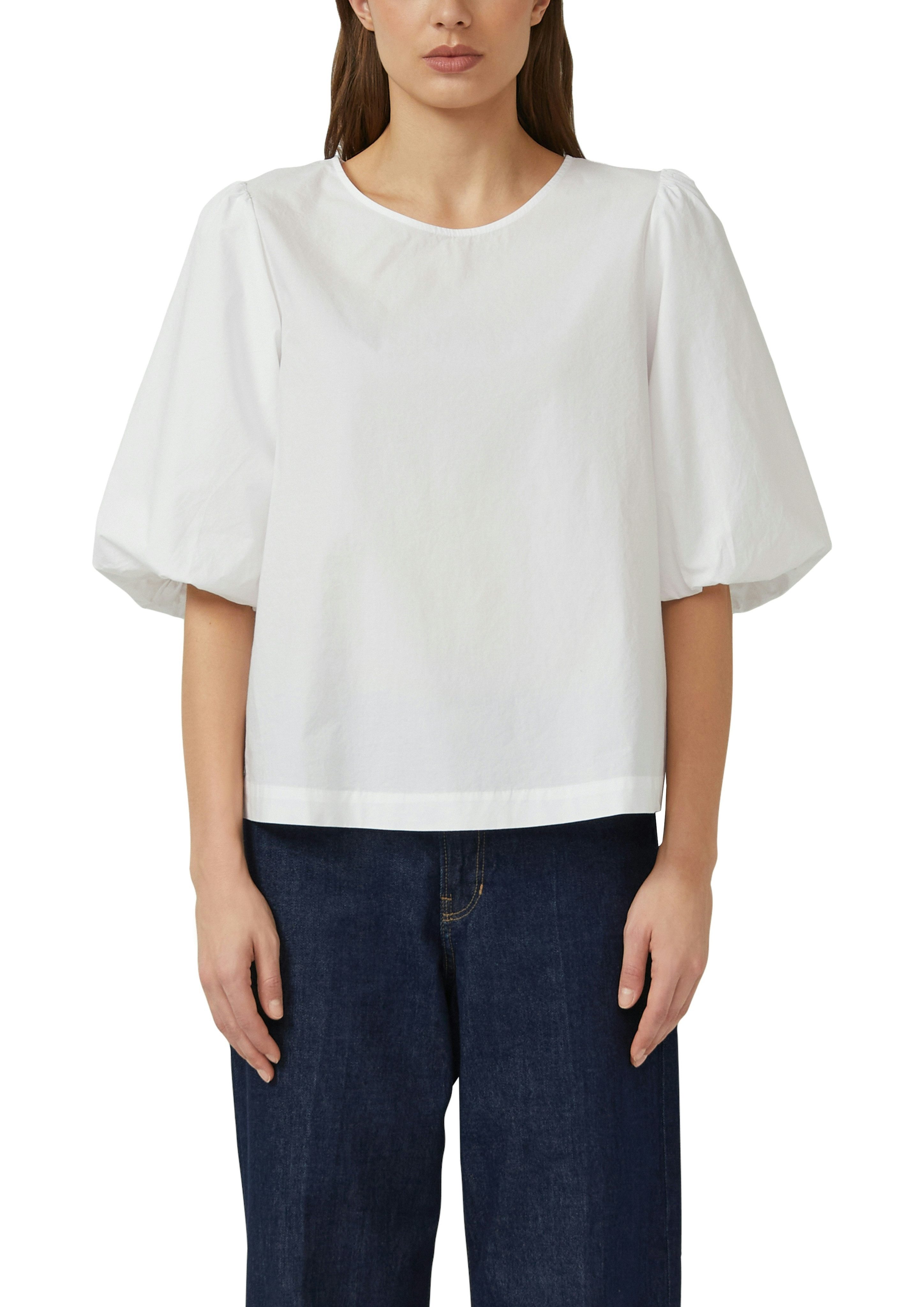 s.Oliver Schlupfbluse mit weitem Hallbarm und Knopfvershcluss