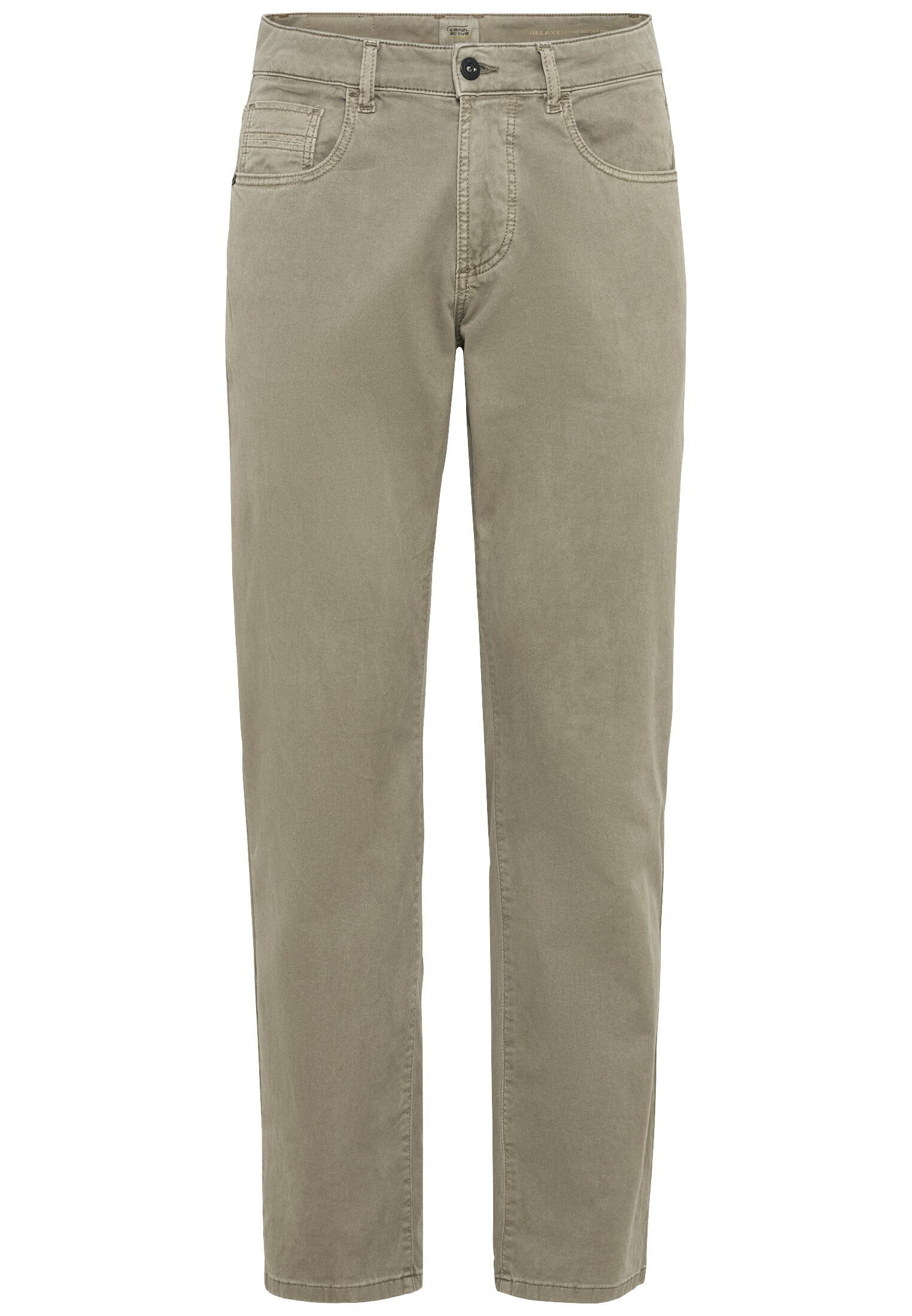 Relaxed camel Khaki Fit 5-Pocket-Jeans active 5-Pocket Hose