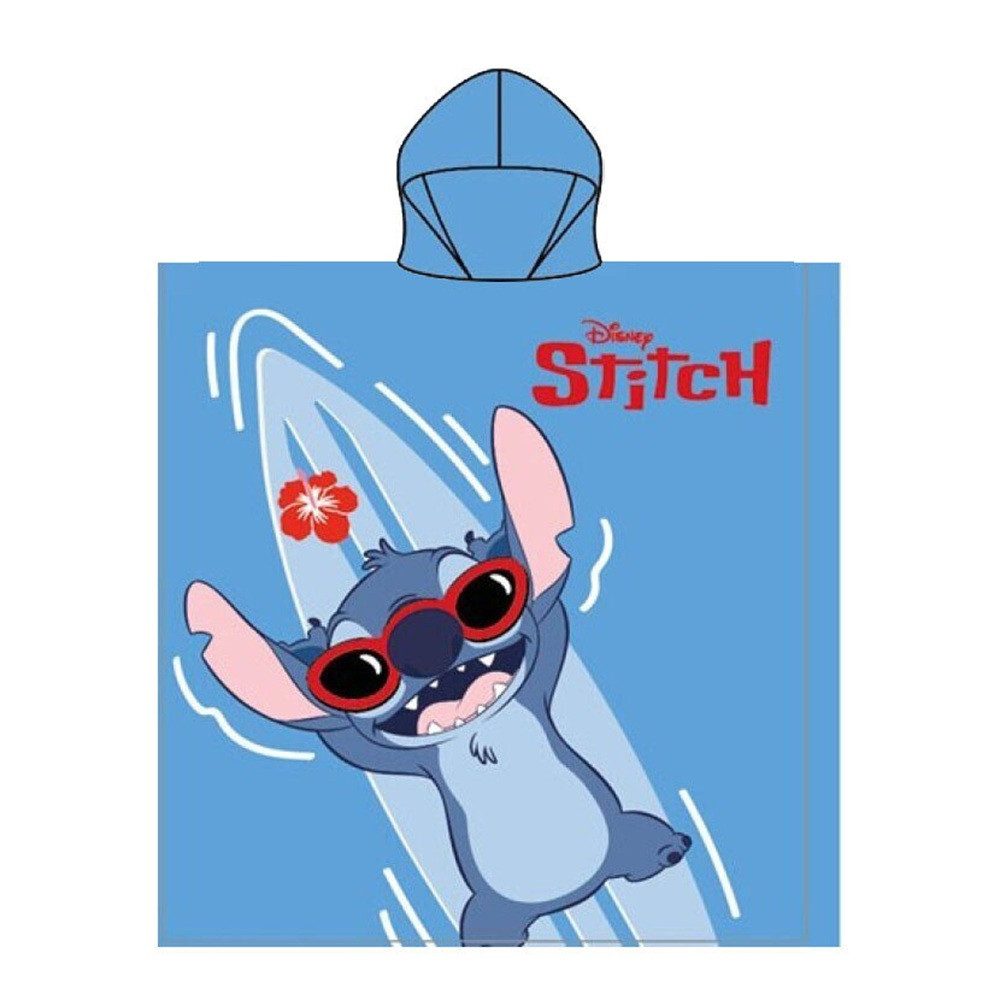 Lilo & Stitch Poncho Lilo und Stitch Lazy Lagoon Strandhandtuch Poncho 55x110 cm Schnelltrocknend