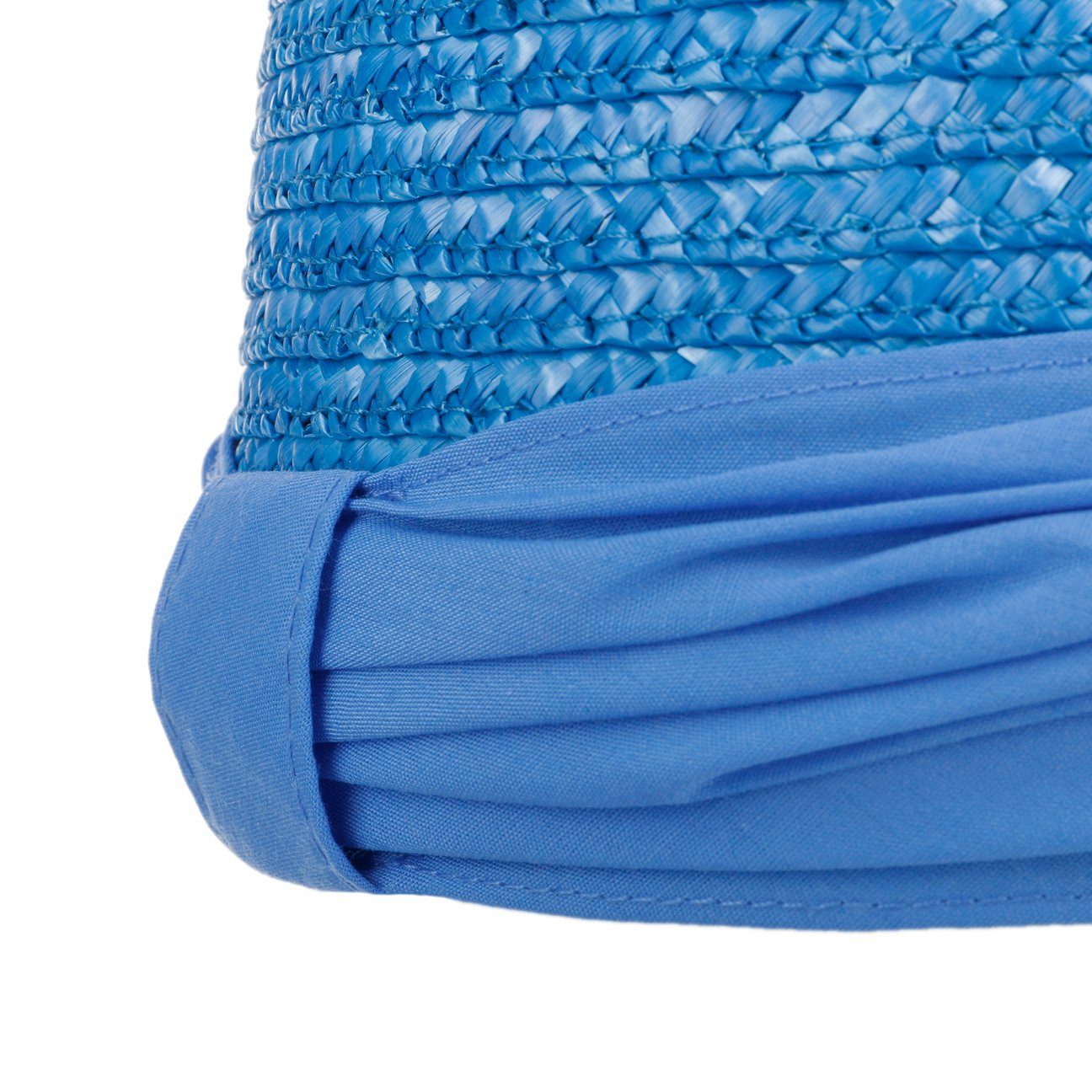 Seeberger Visor (1-St) Strohcap mit blau Schirm