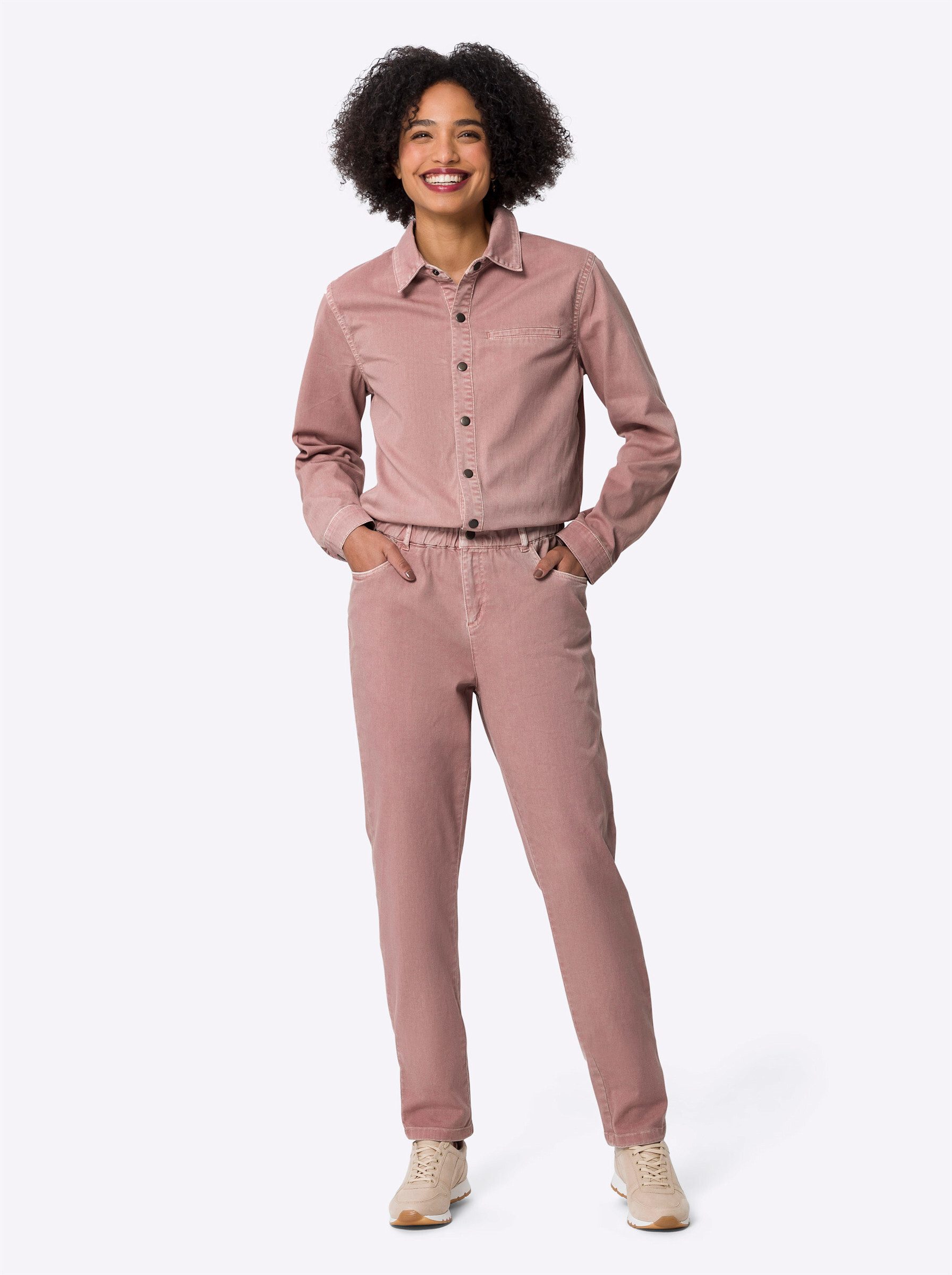 heine Jumpsuit Jumpsuit Innenbeinlänge ca. 77 günstig online kaufen