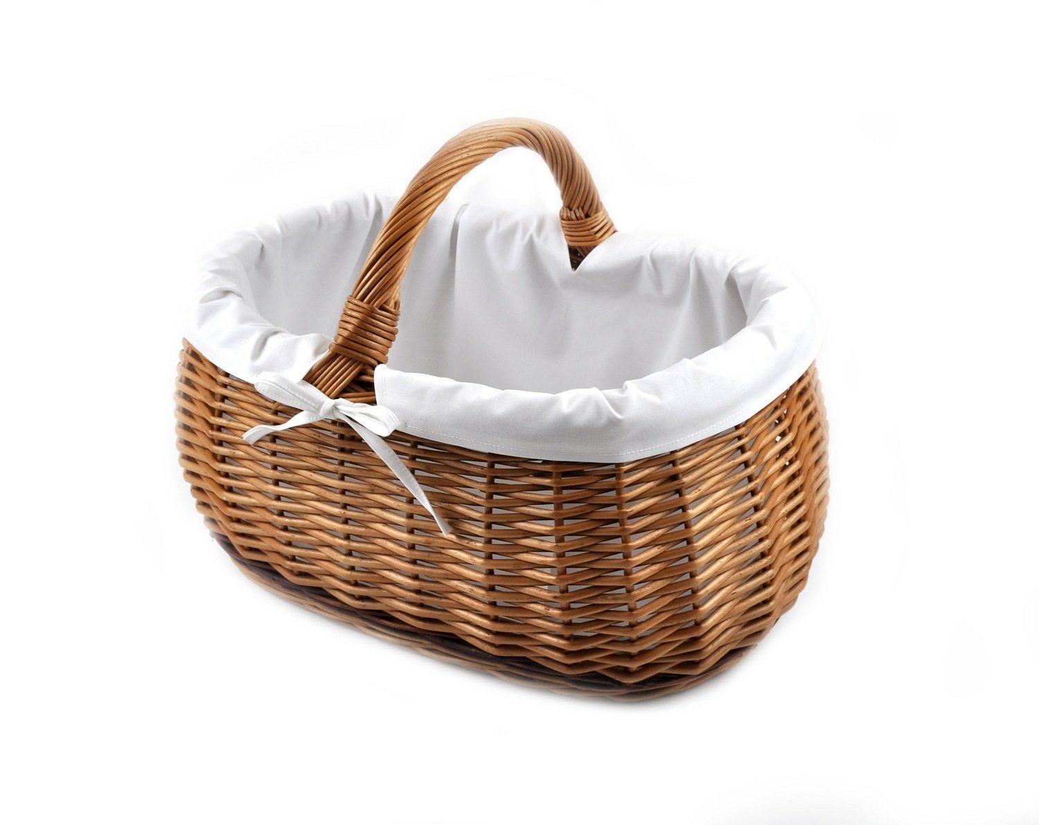 MyBer® Einkaufskorb Einkaufskorb Weidenkorb Korb geflochten 52/37/21(40)cm, günstig online kaufen