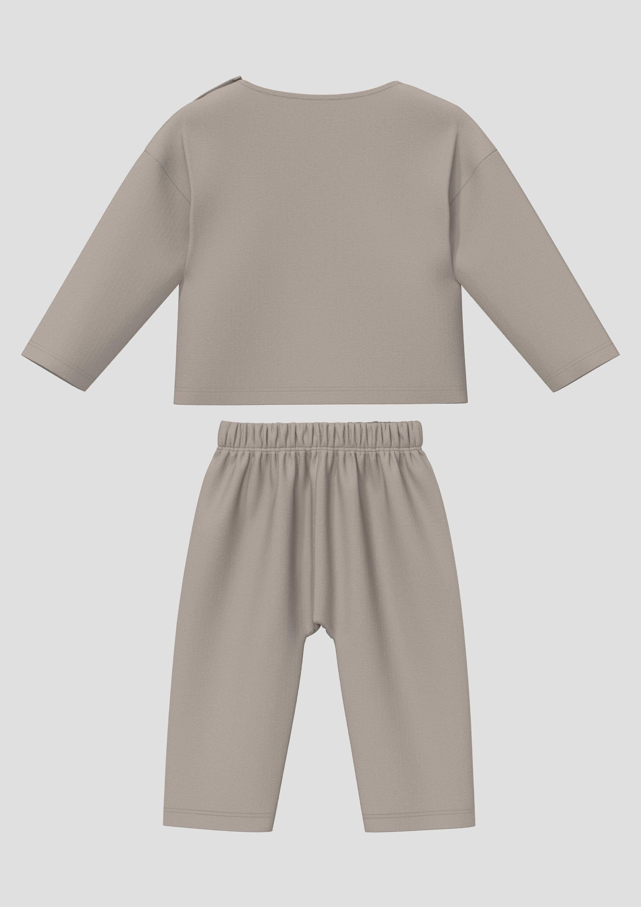 s.Oliver Langarmshirt T-Shirt Unisex Set Langarmshirt und Jogpants