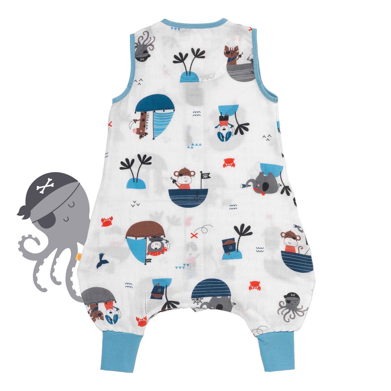 Schlummersack Kinderschlafsack Musselin Schlafsack mit Füßen, 0.5 Tog OEKO-TEX zertifiziert