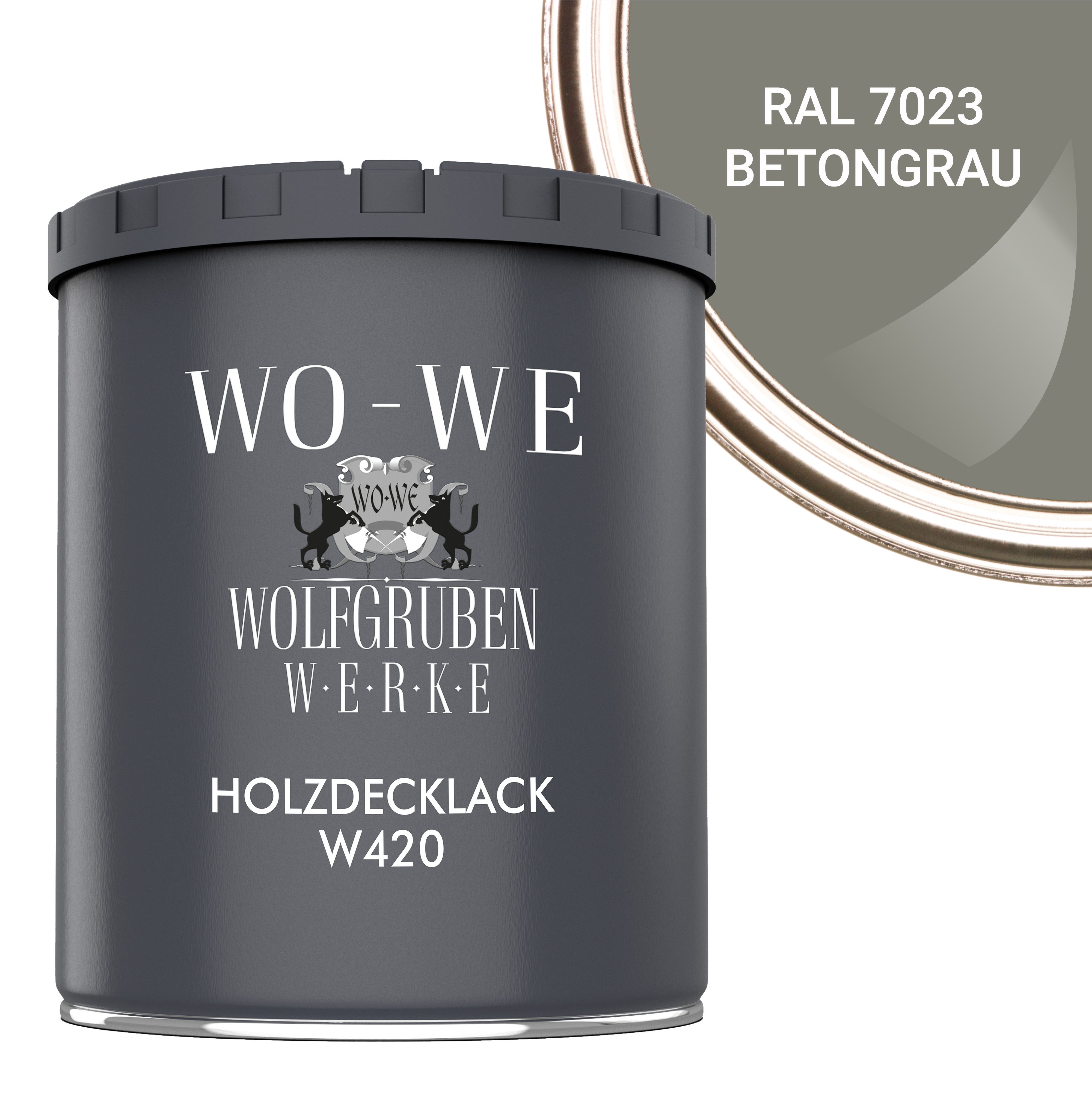 WO-WE Holzlack Holzfarbe Wetterschutzfarbe Holzanstrich W420, 1-10L, Seidenglänzend, Wasserbasis