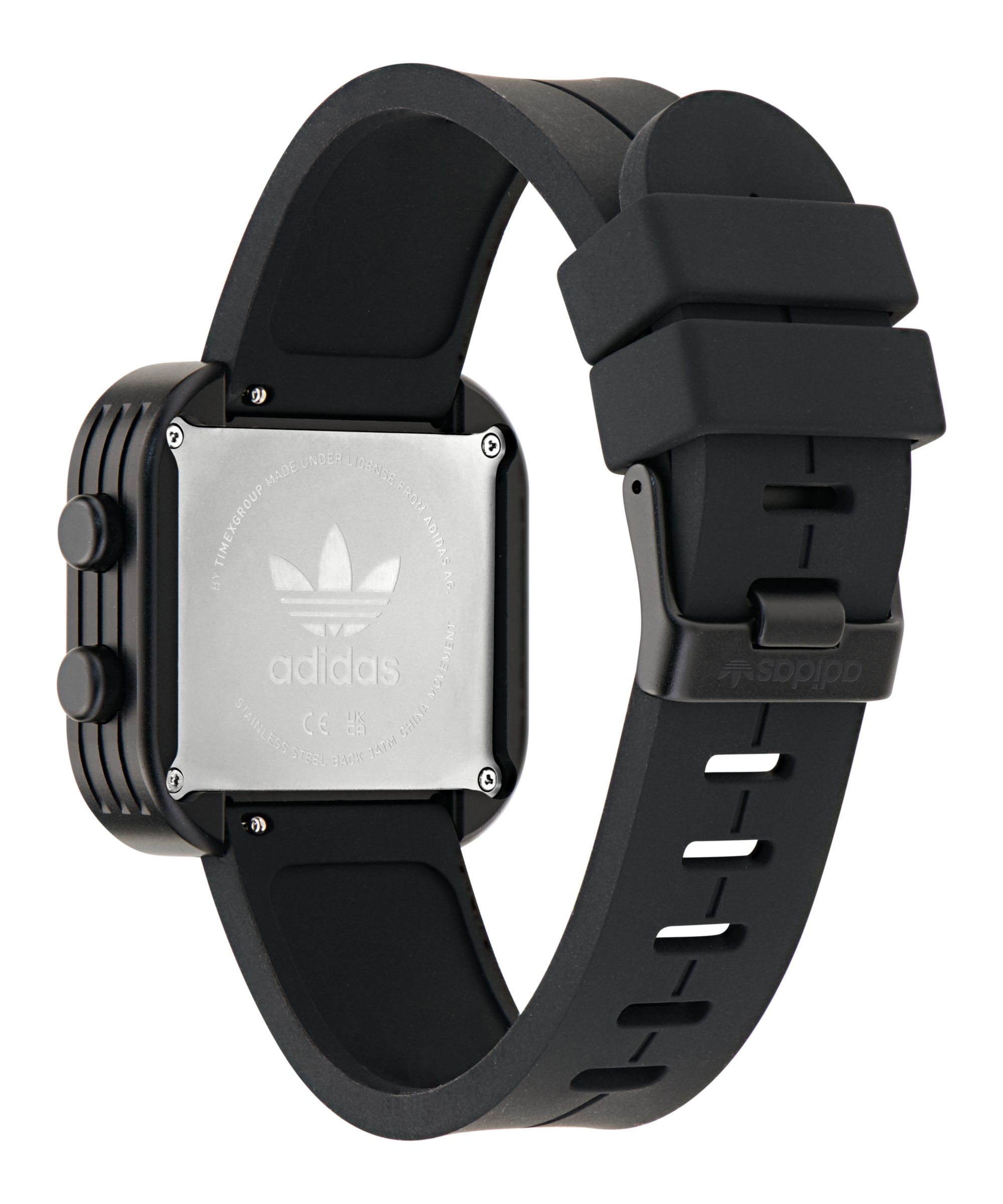 adidas Originals Digitaluhr ADAPTIK ONE AOST265202I, (Set, 2-tlg., mit Karabinerhaken), Quarzuhr, Armbanduhr, Damenuhr, Herrenuhr, Silikonarmband
