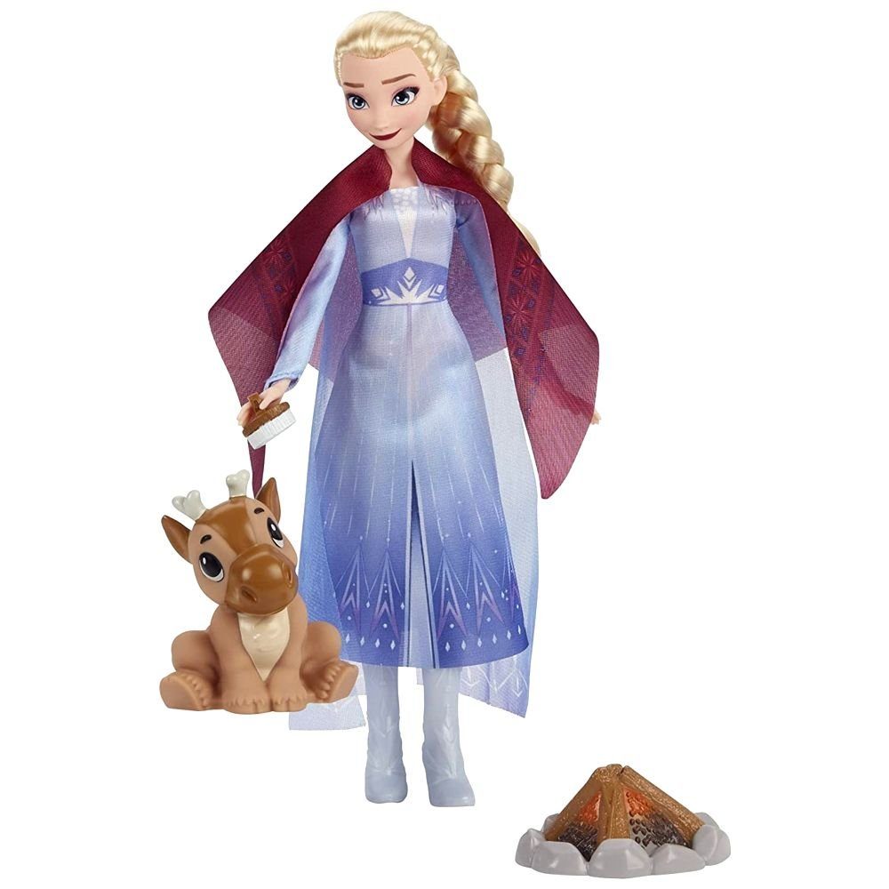 Disney Frozen Anziehpuppe Elsa und Baby-Rentier Puppen-Set Disney Eiskönigin Frozen