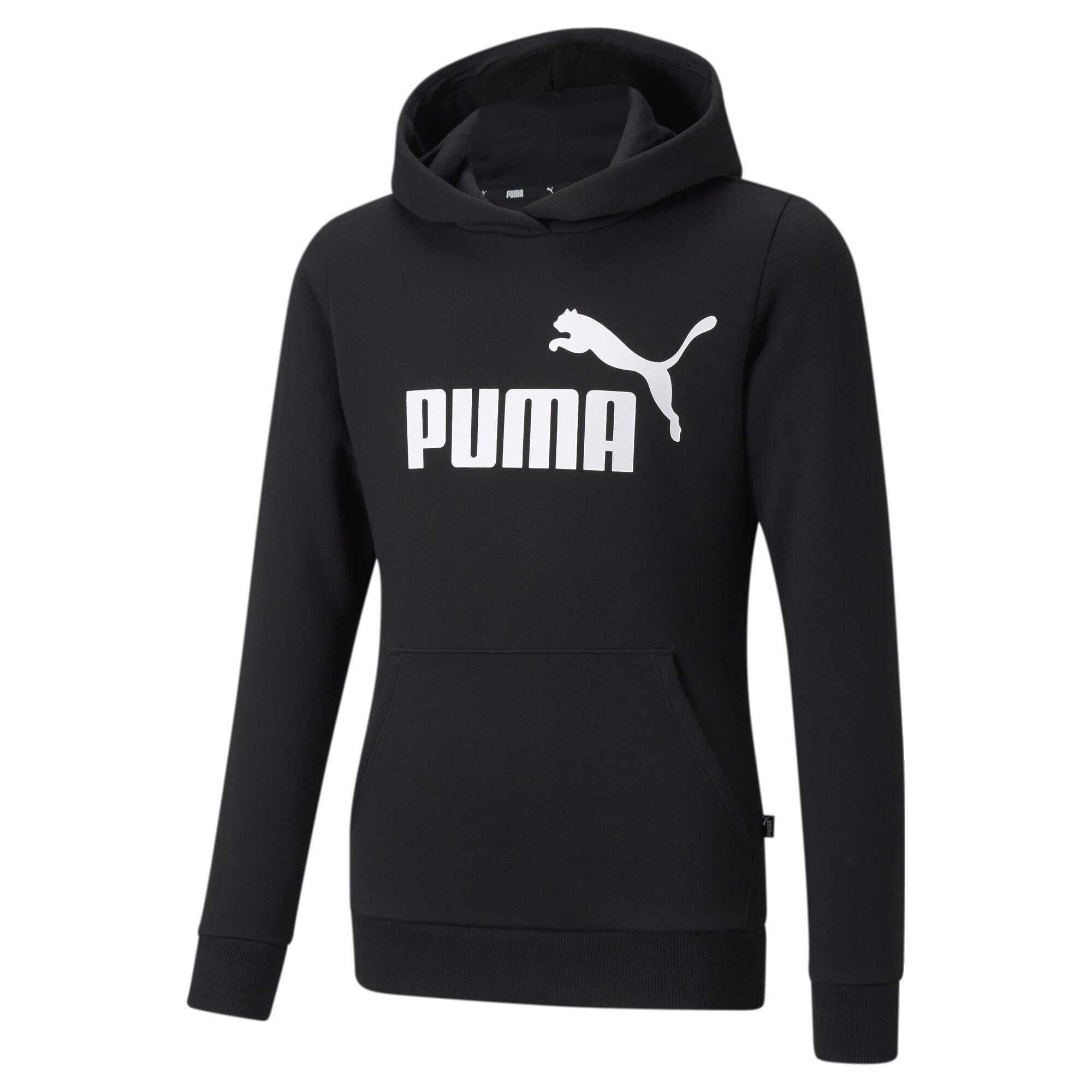 PUMA Logo Essentials Mädchen Sweatshirt Black Hoodie