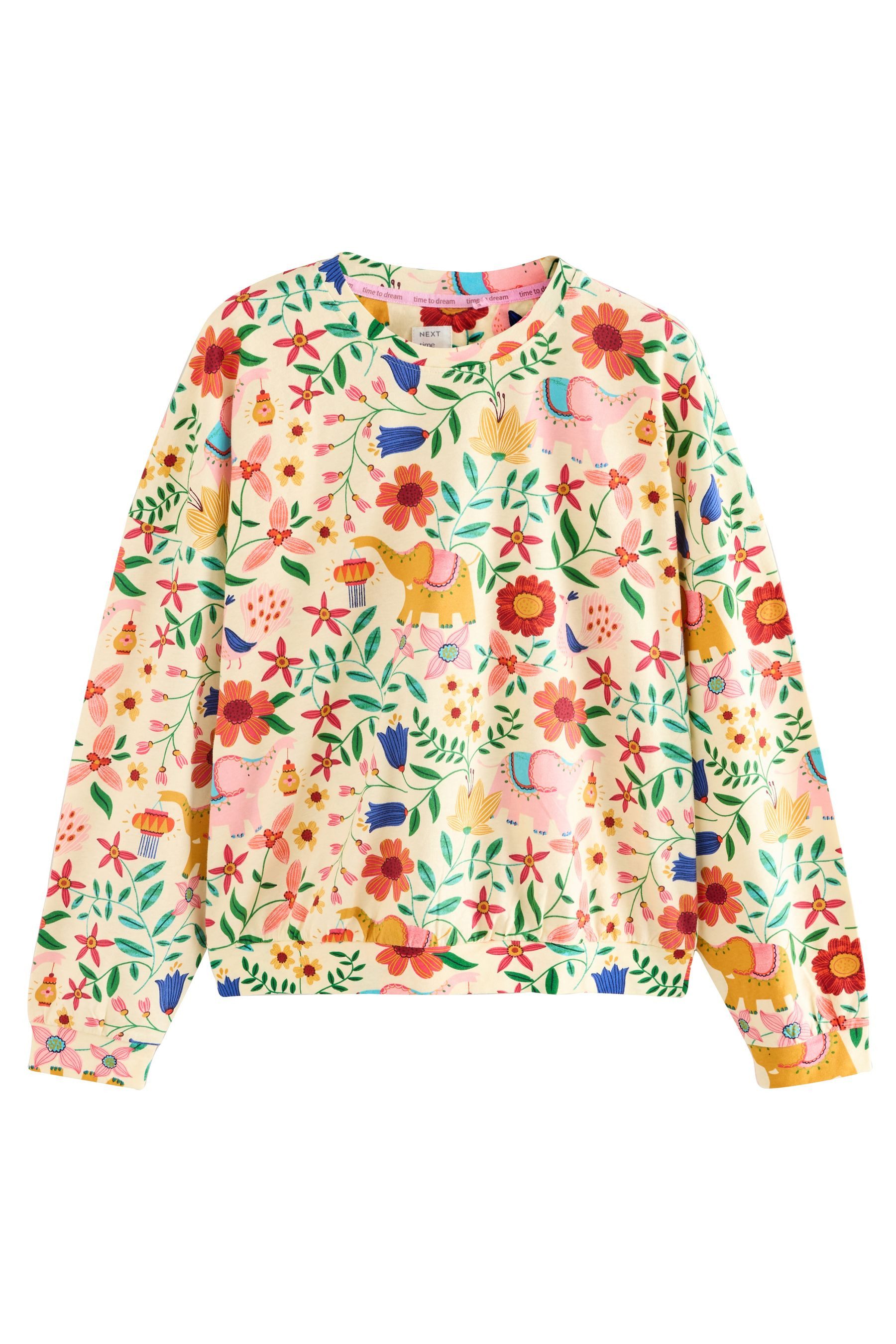 Next Pyjama Langärmeliger Pyjama aus Baumwolle günstig online kaufen