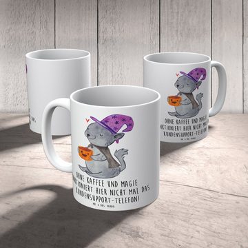 Mr. & Mrs. Panda Tasse Ohne Kaffee und Magie funktioniert hier nicht mal das Kundensupport-T, Keramik, Herzberührende Designs