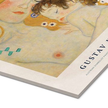 Posterlounge Acrylglasbild Gustav Klimt, As Long as the Canvases are Empty, Wohnzimmer Vintage Malerei