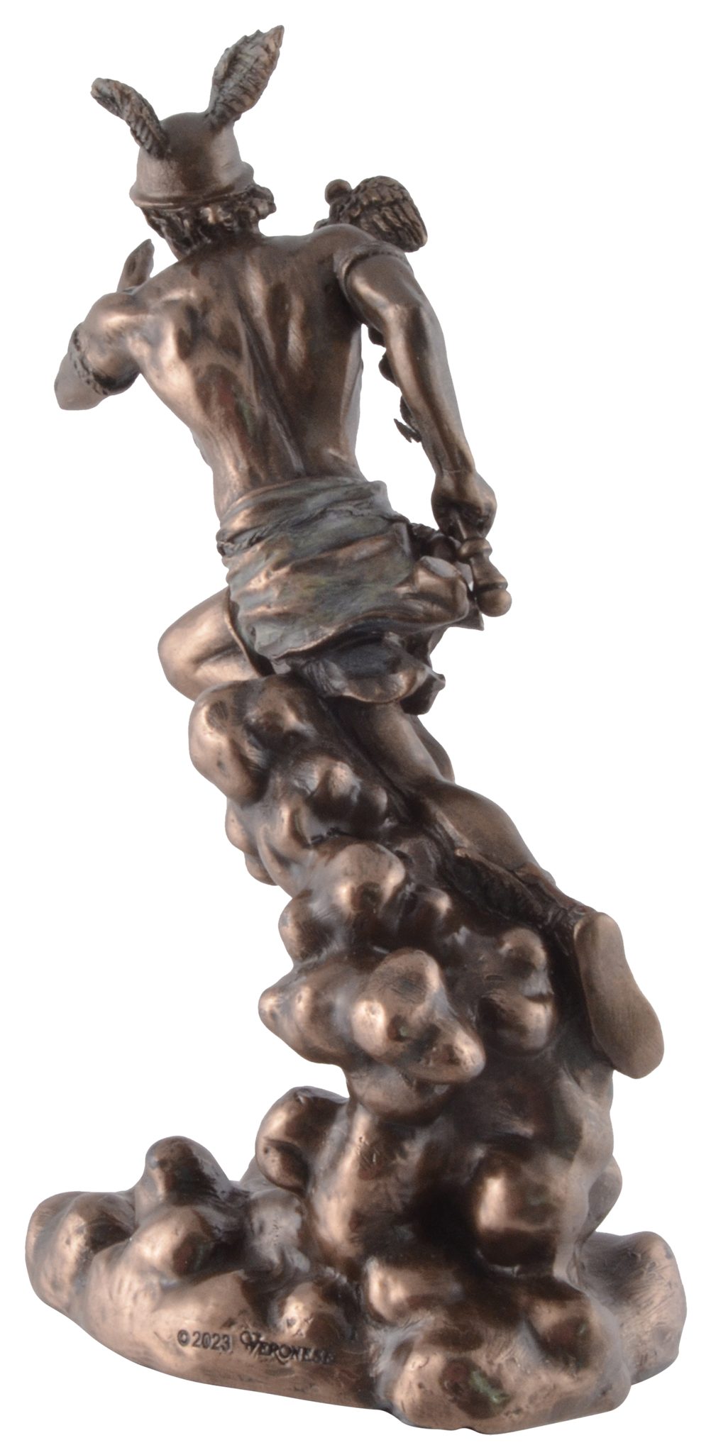 Vogler direct Gmbh Dekofigur ca. L/B/H bronziert, cm Größe: 11x6x17 Griechischer Veronesedesign, Götterbote Hermes, coloriert