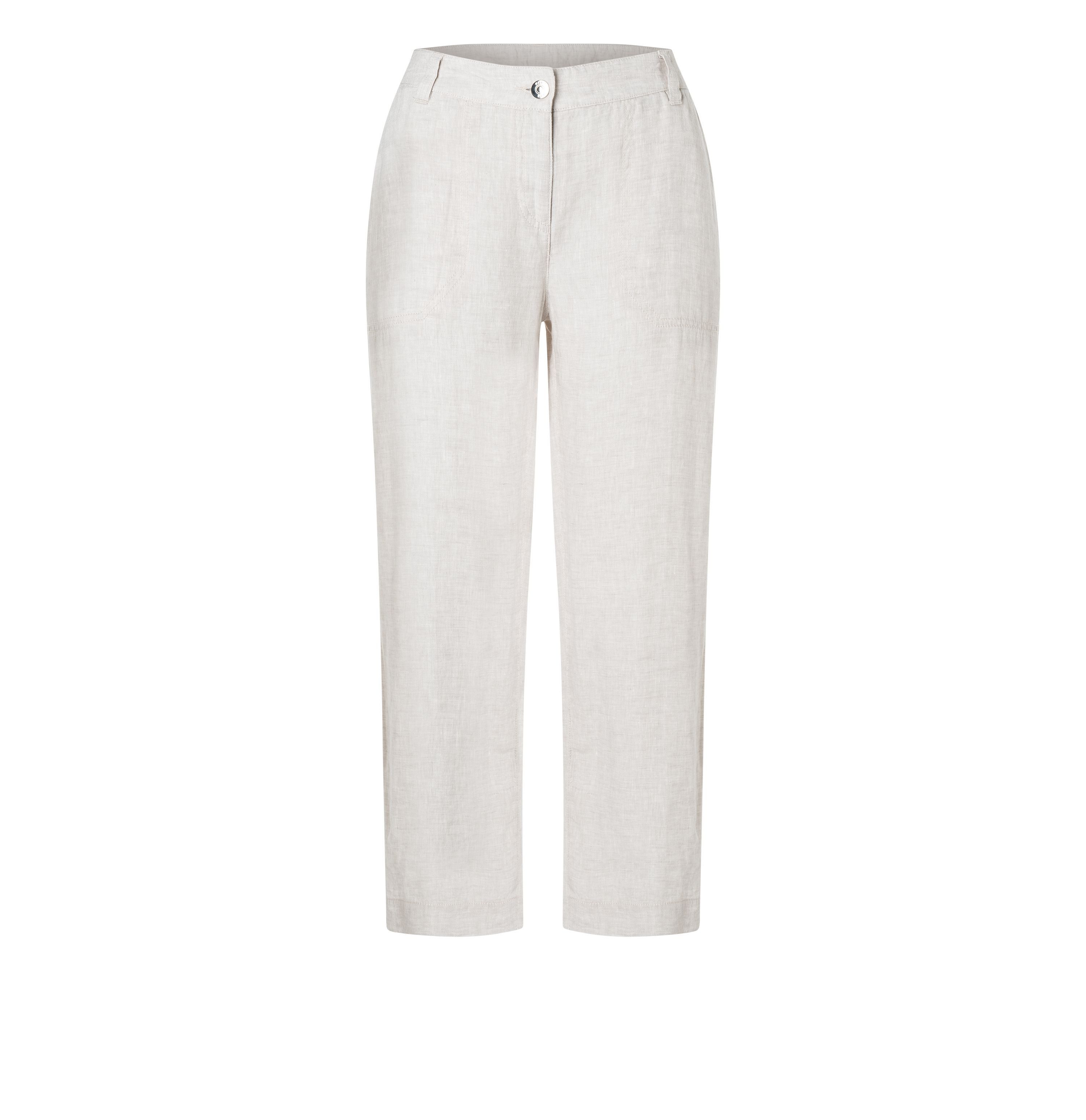 MAC Leinenhose "NORA cropped", temperaturausgleichend und angenehm auf der günstig online kaufen