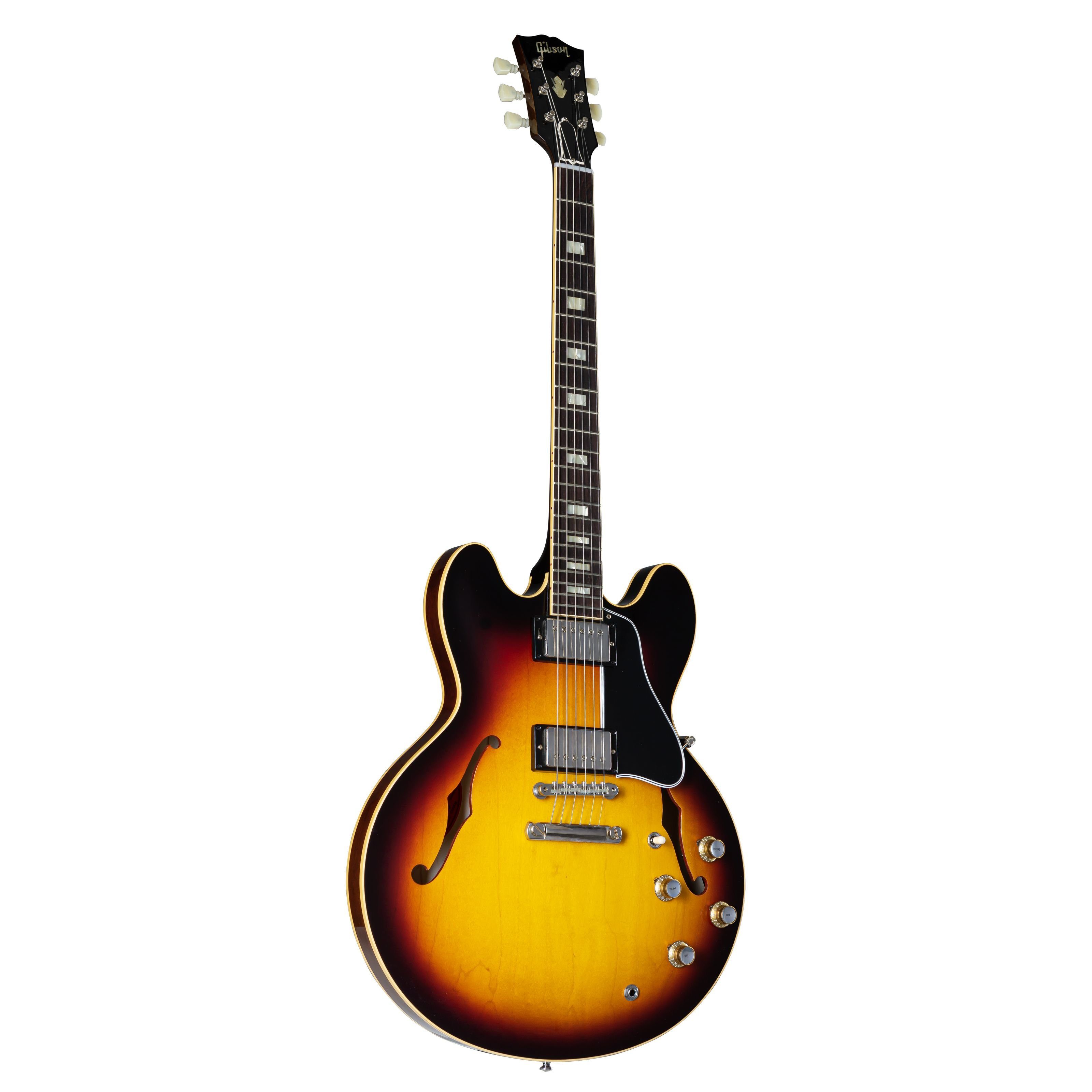 Gibson Spielzeug-Musikinstrument, 1964 ES-335 Reissue VOS Vintage Burst  #130554 - Halbakustik Custom Git