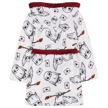 Sarcia.eu Babybademantel Harry Potter Hedwig Bademantel mit Kapuze für Kinder, gebunden, weiß