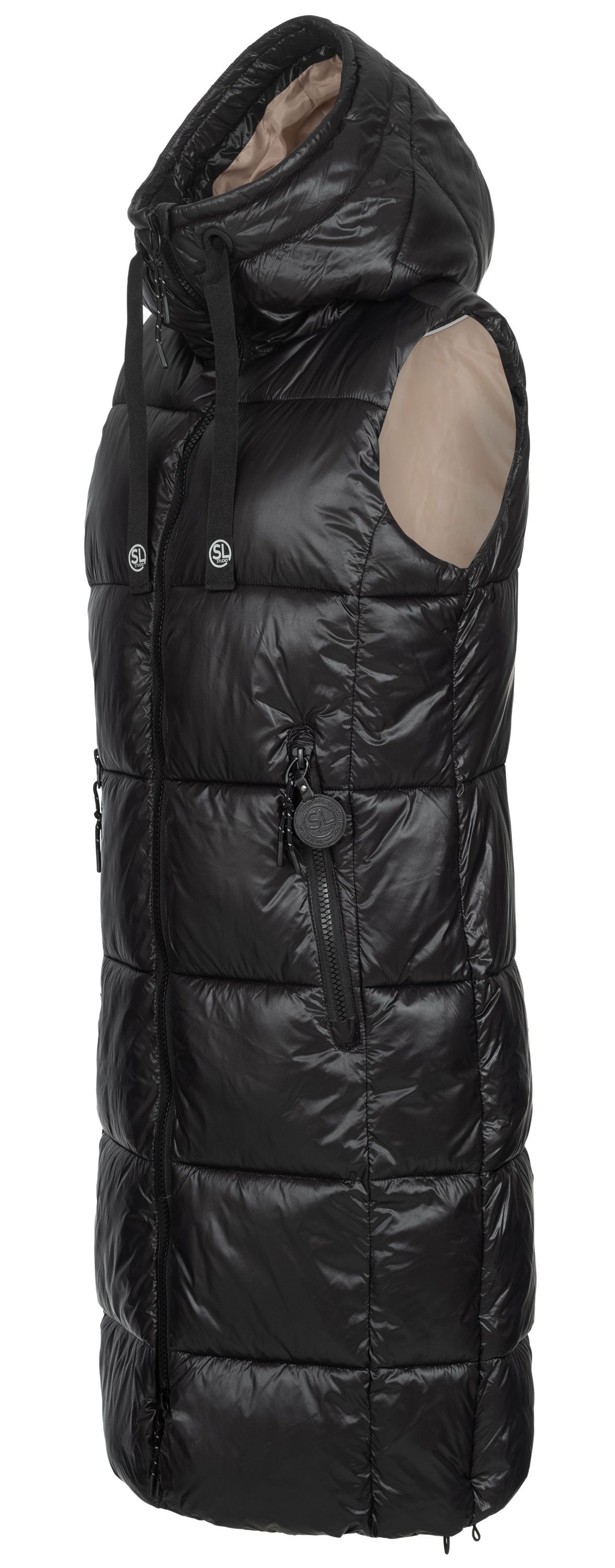 SUBLEVEL Steppweste Damen mit Kapuze Waistcoat günstig online kaufen