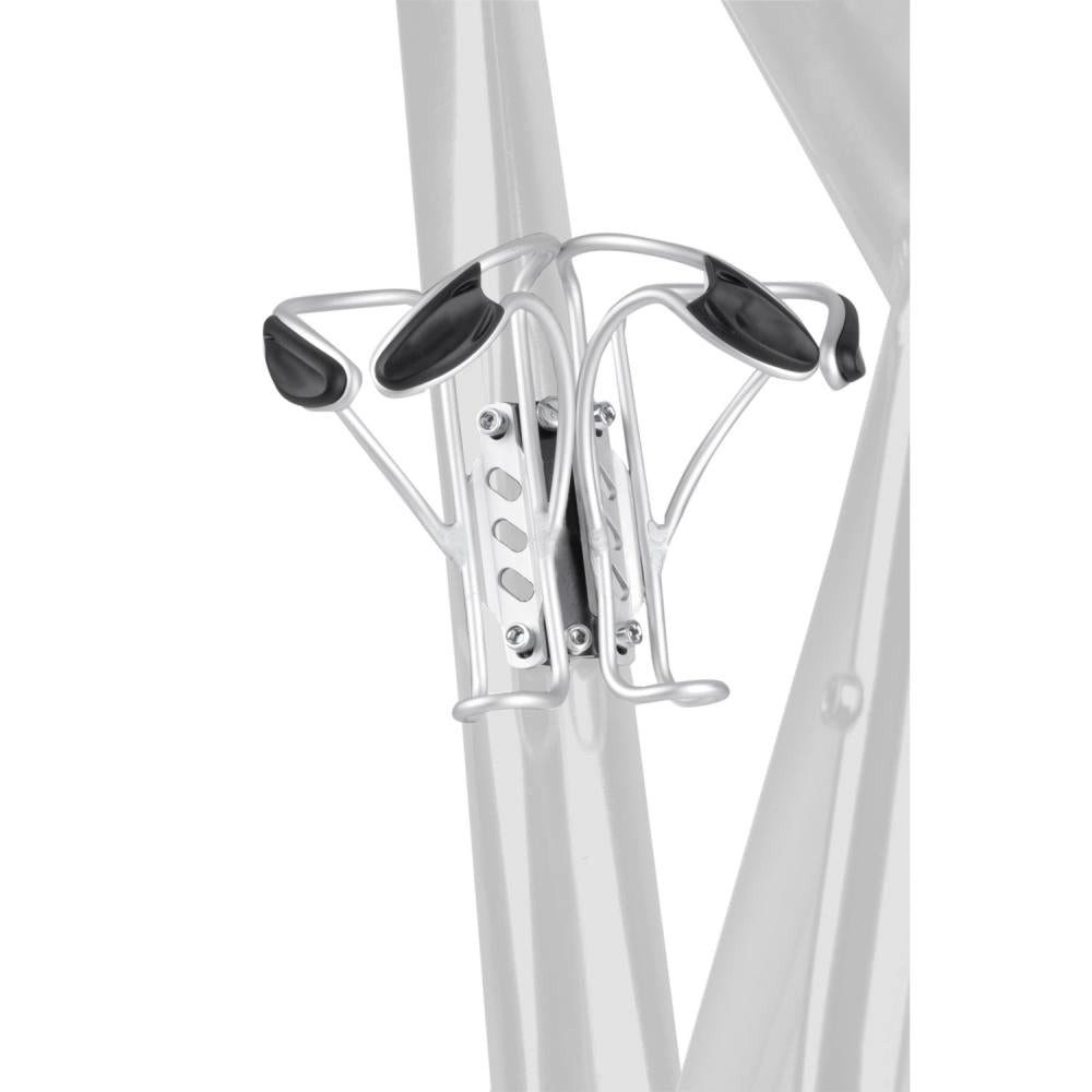 M-Wave Fahrrad-Flaschenhalter M-Wave Flaschenhalter-Adapter Alu zur Befestigung von 2 Flaschenhalter