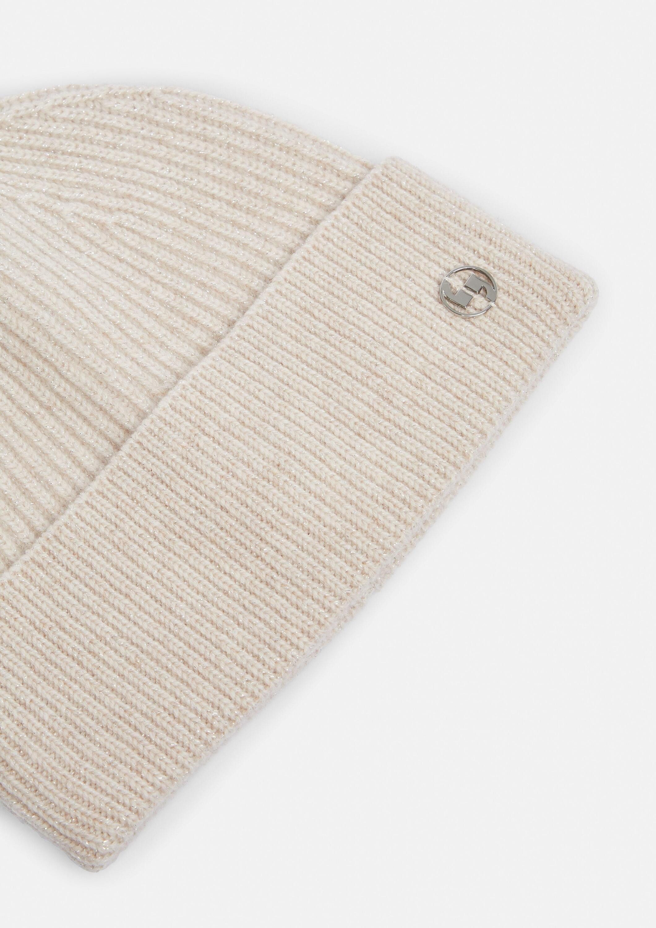 comma Strickmütze Mütze Strickmütze mit Glitzergarn