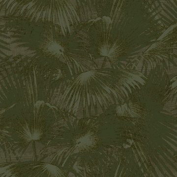LOOKS by Wolfgang Joop Vliestapete Palm Fan Green, texturiert, botanisch, (1 St), 10mx52cm